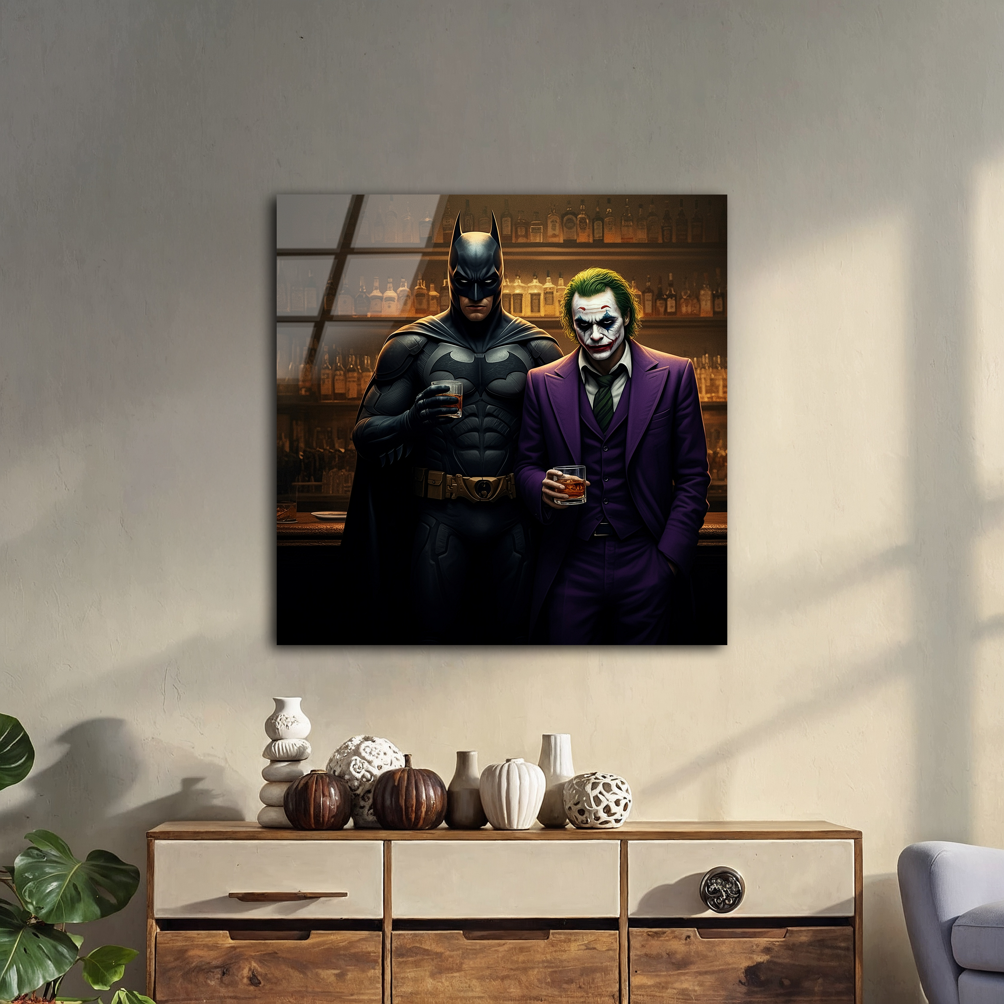 Batman & Joker | Premium HD Metal Wall Art