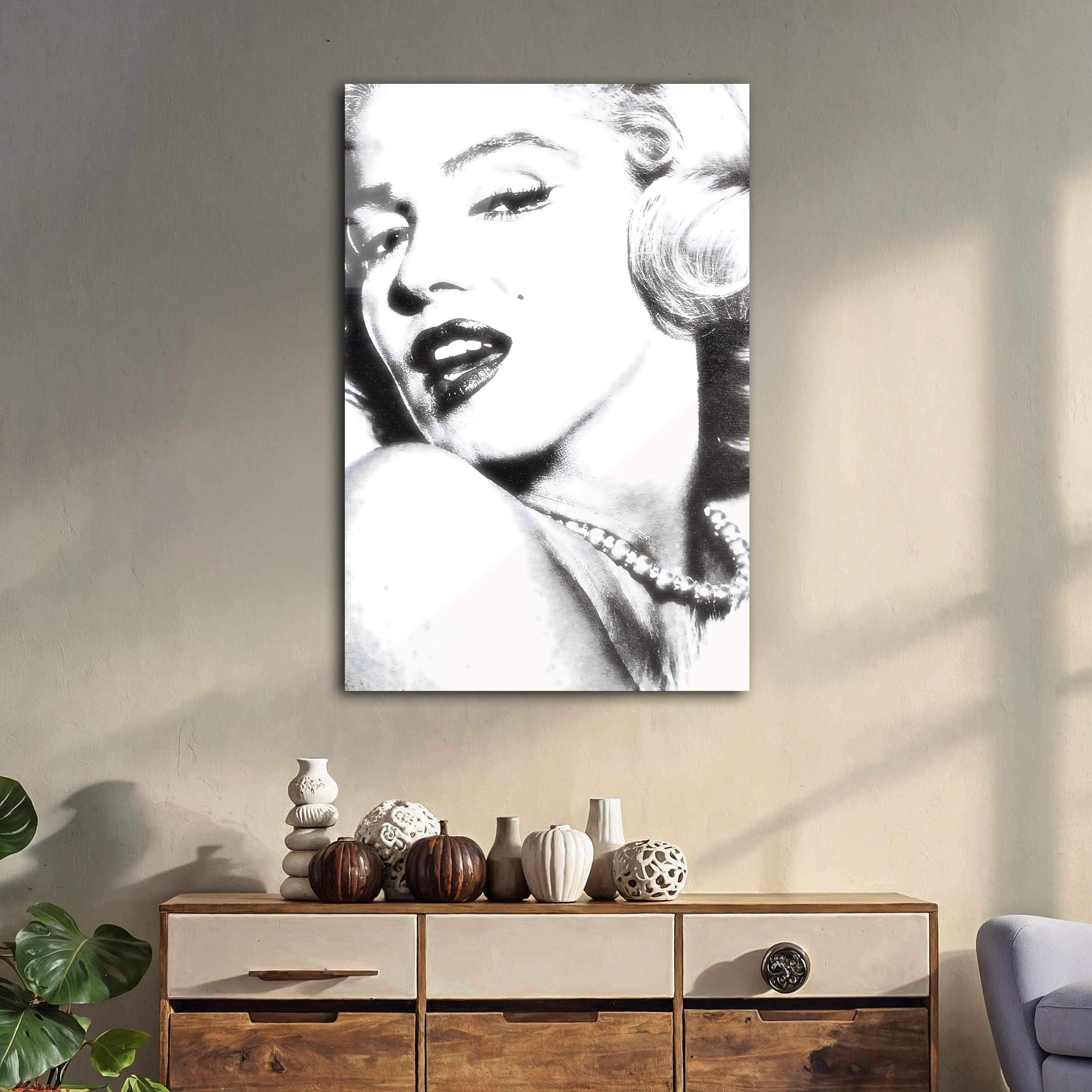 Iconic Marilyn Monroe Pose | Premium HD Metal Wall Art