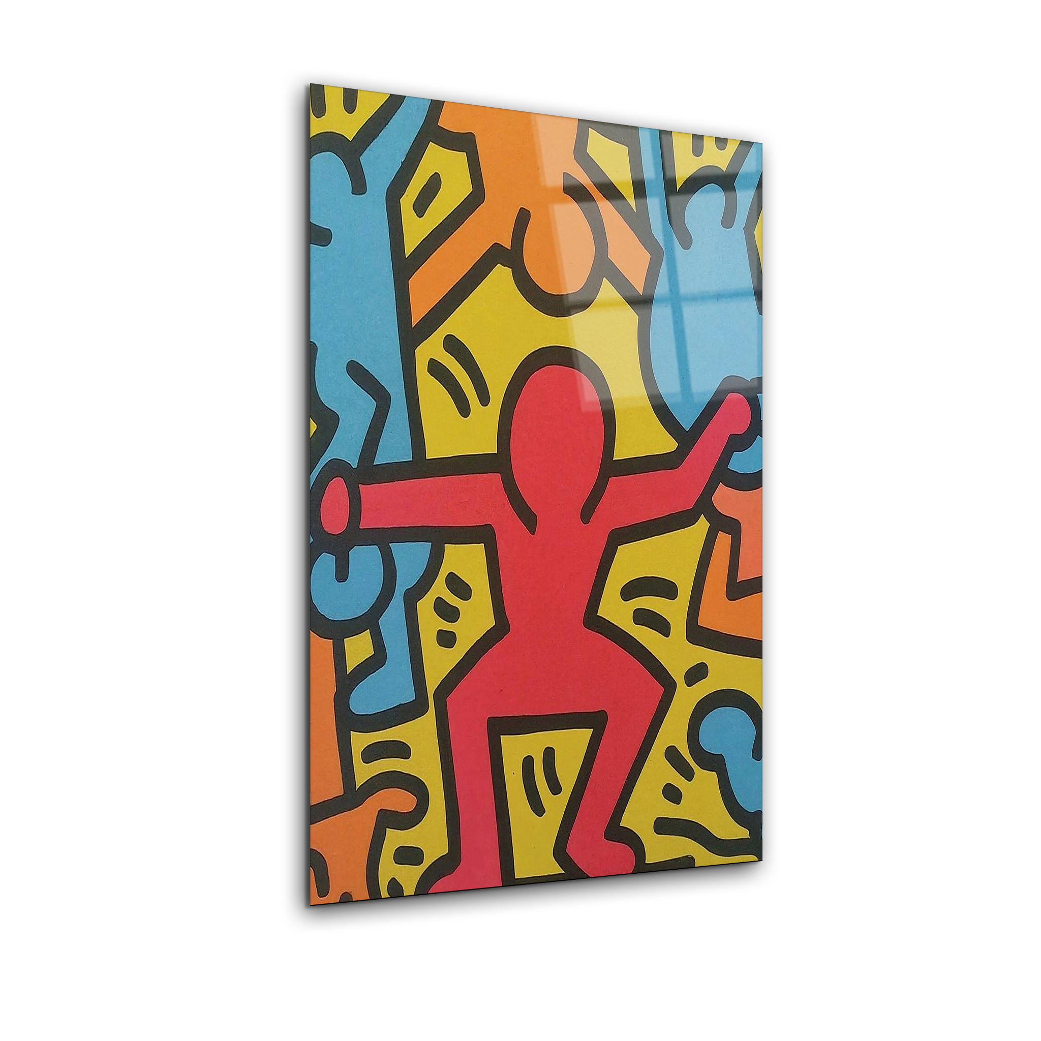 Keith Haring Colorful | Premium HD Metal Wall Art