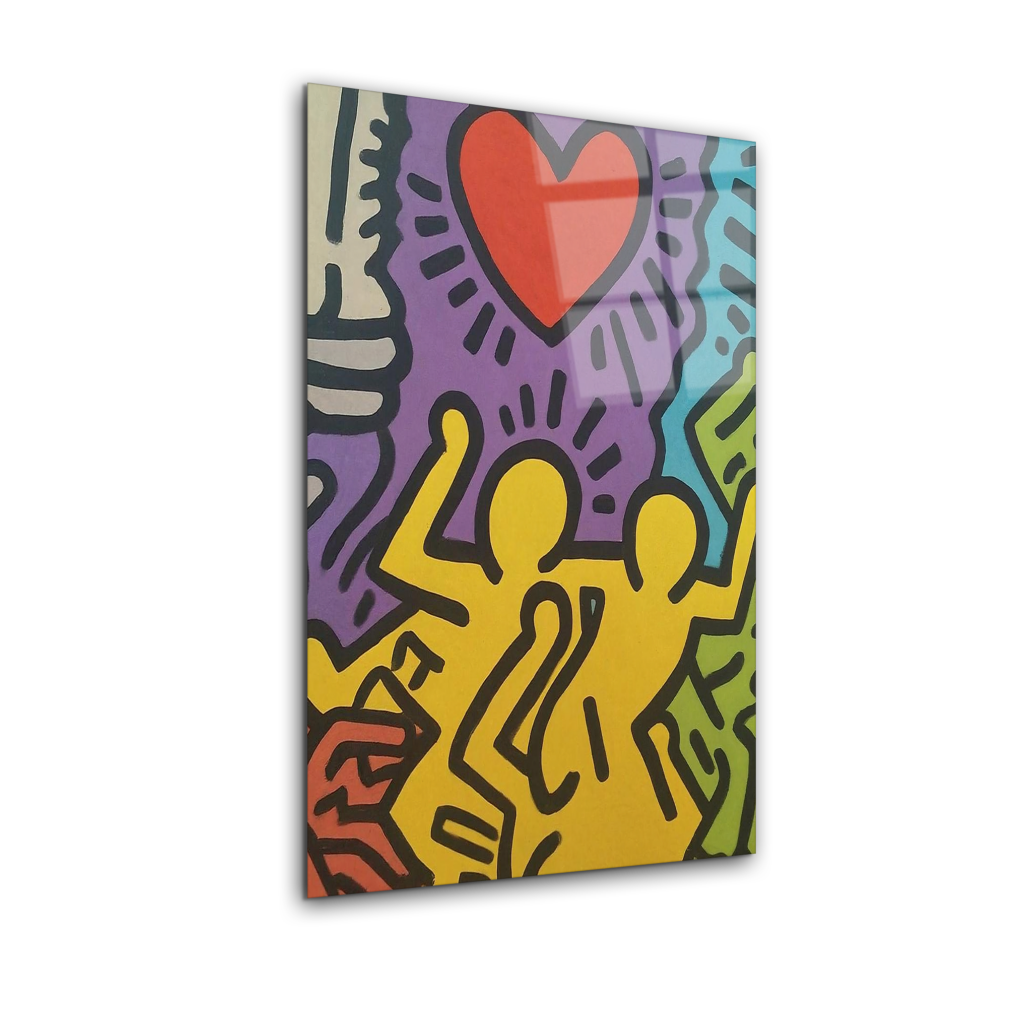 Keith Haring’s Colorful Pop Art | Premium HD Metal Wall Art