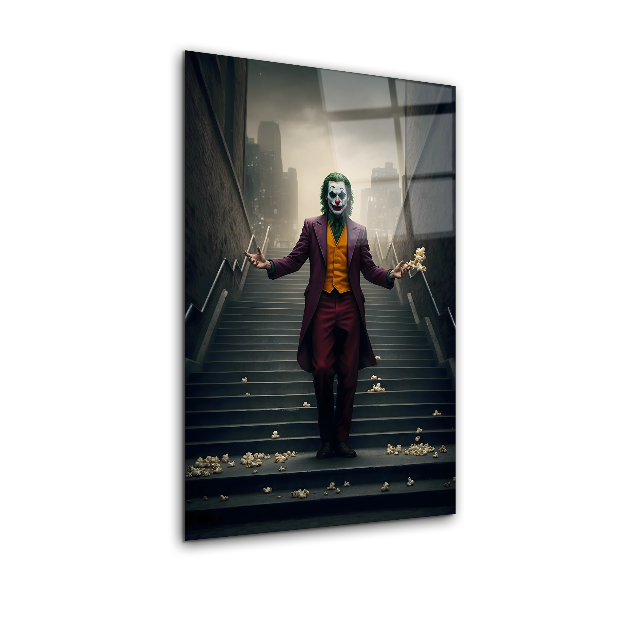 Joker Movie Scene | Premium HD Metal Wall Art