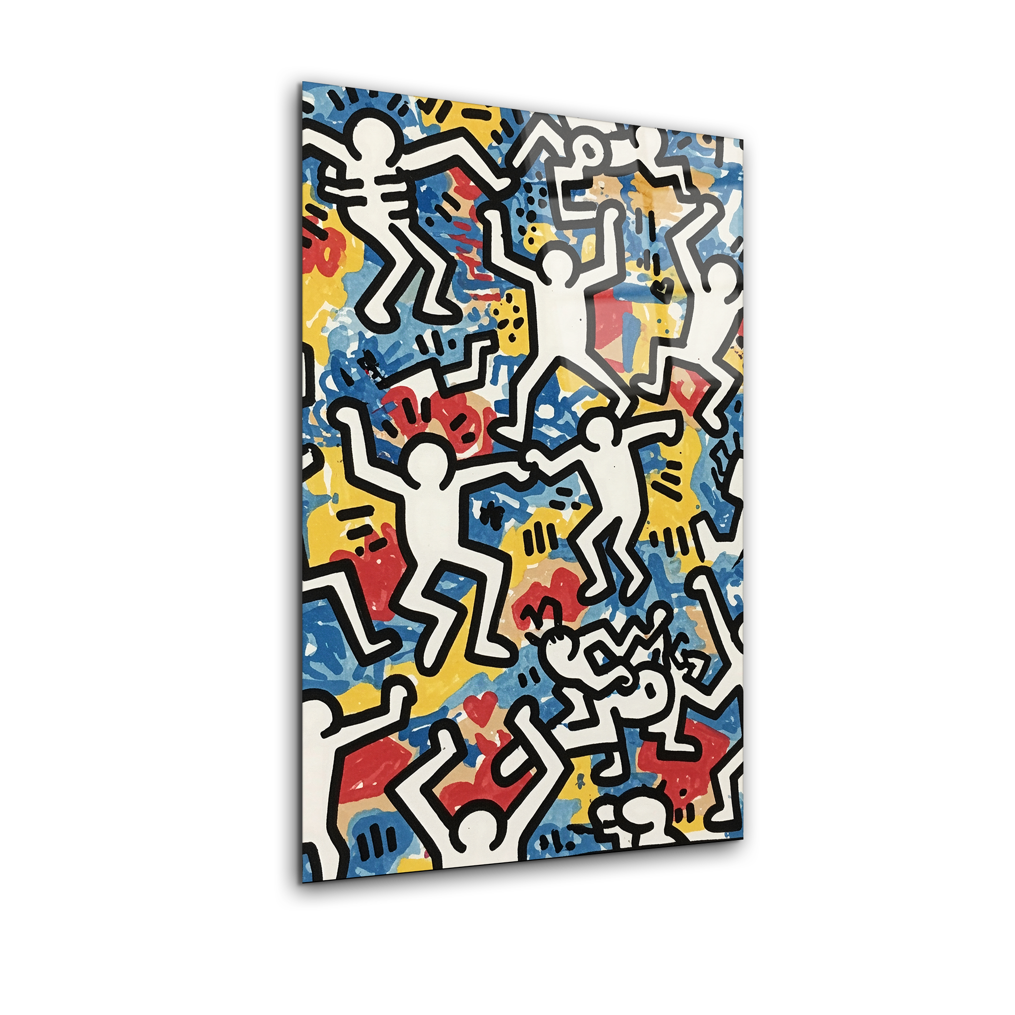 Keith Haring-Inspired Wall Art | Premium HD Metal Wall Art
