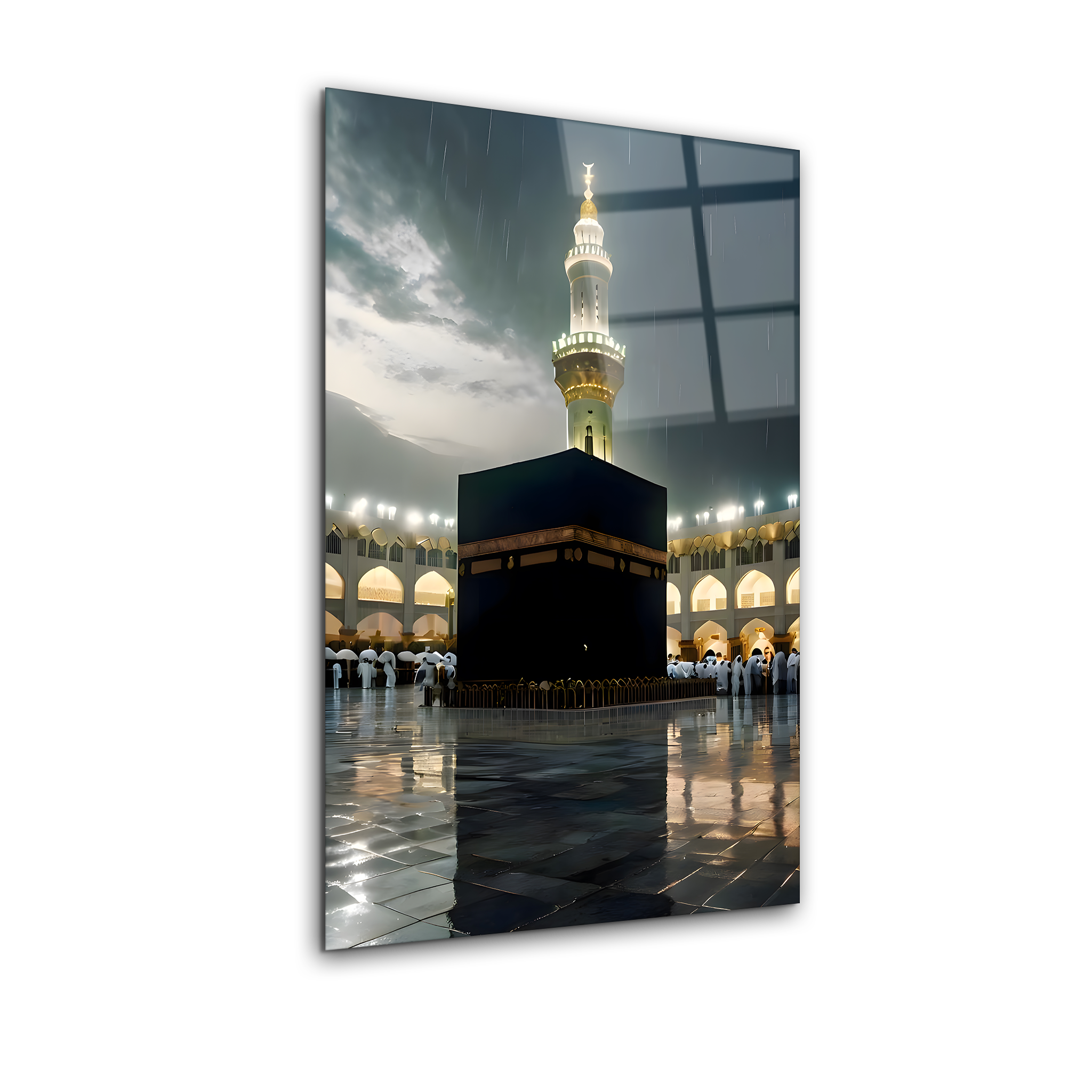 A Wonderful View of the Kaaba in Mecca | Premium HD Metal Wall Art