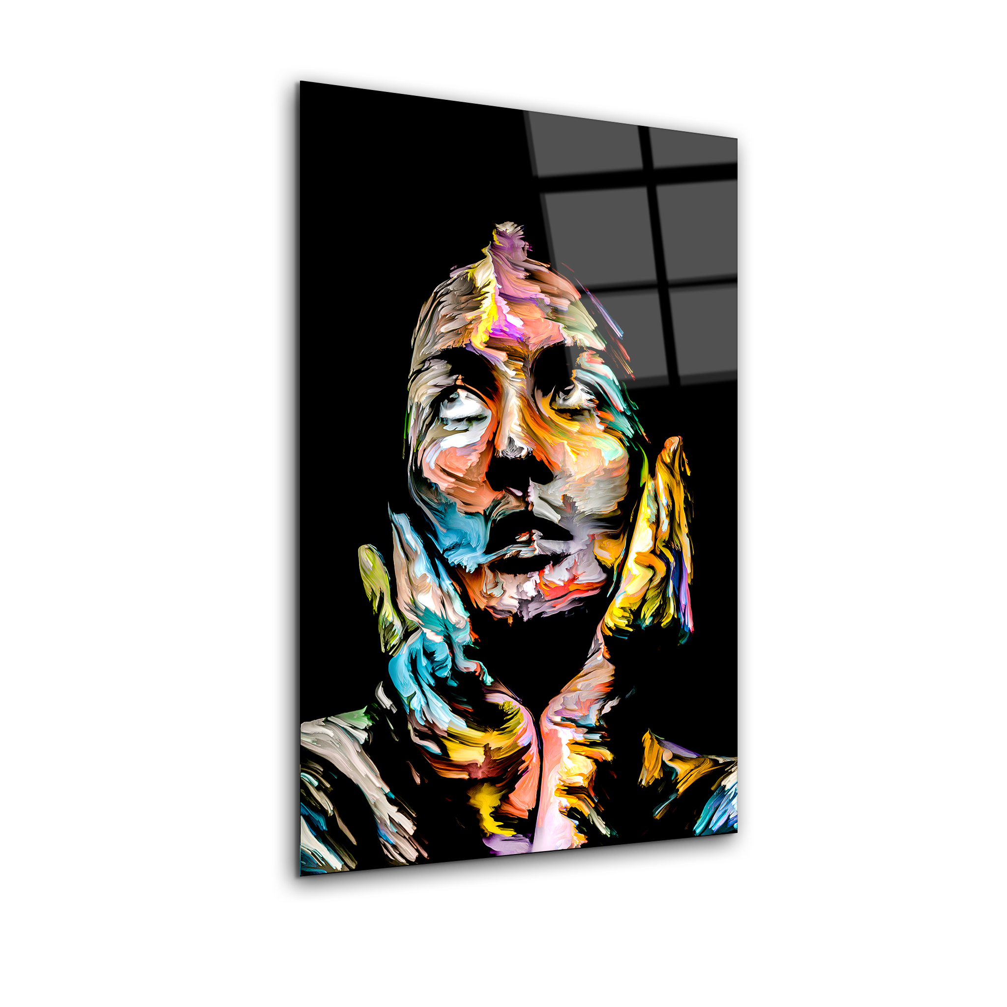 Multicolor Vision Portrait | Premium HD Metal Wall Art