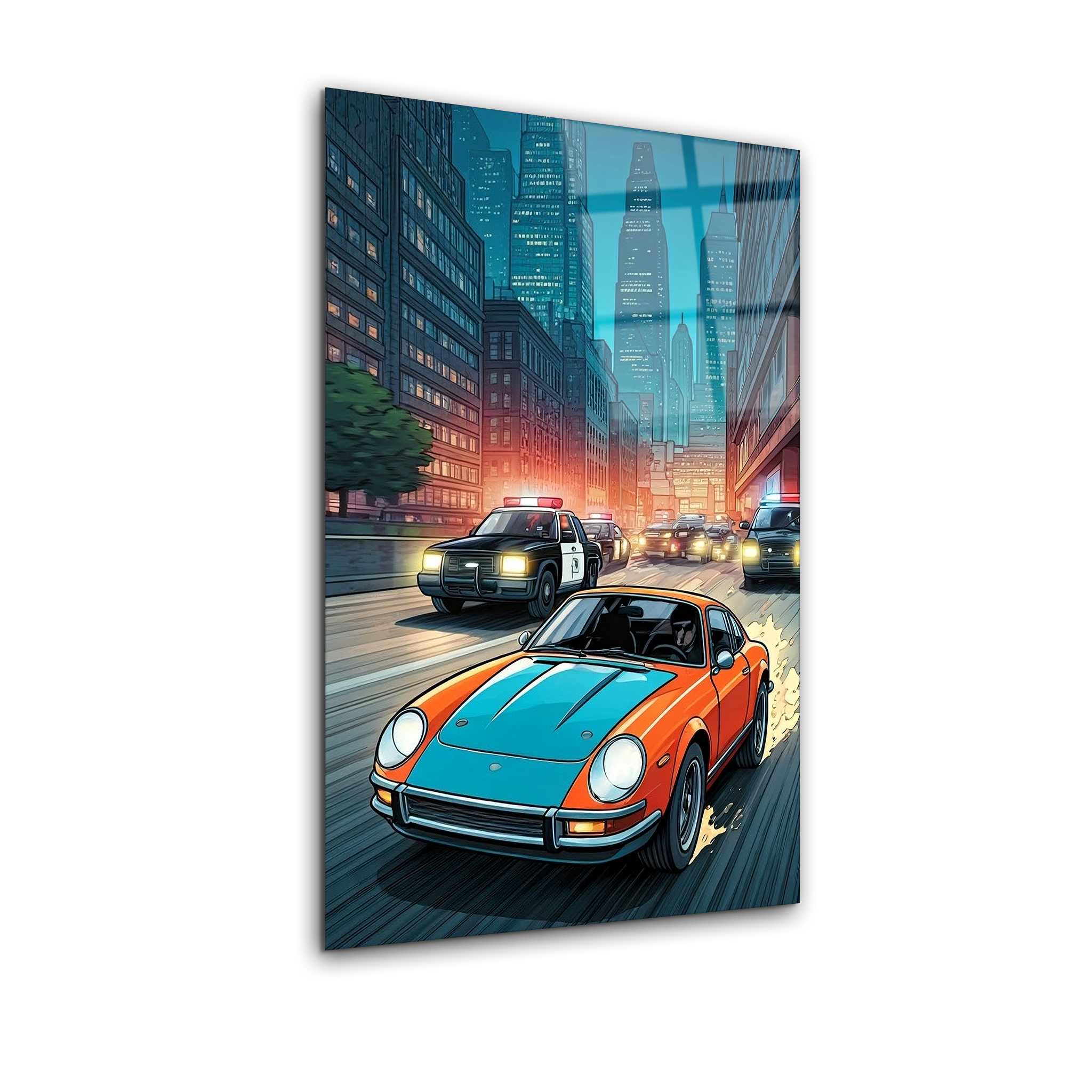 City Pursuit | Premium HD Metal Wall Art