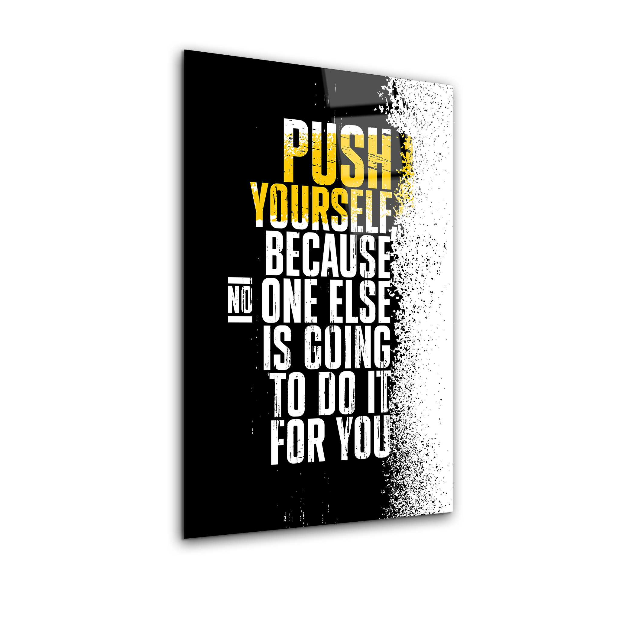 Push Yourself | Premium HD Metal Wall Art