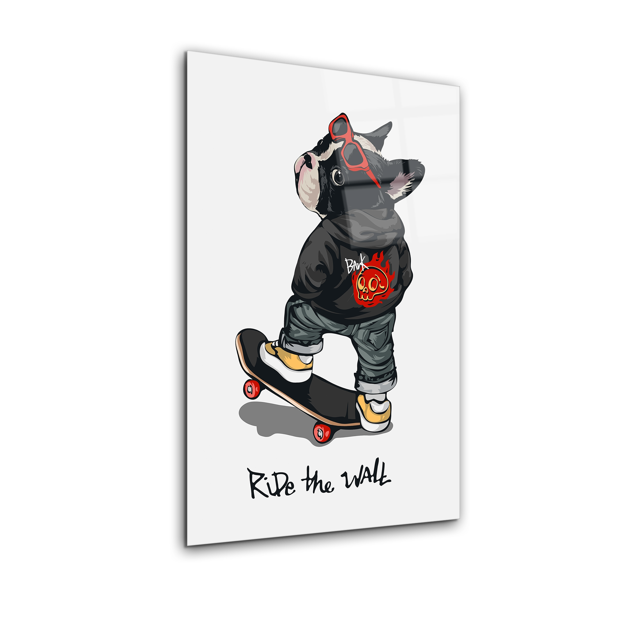 Dog Gone Skater | Premium HD Metal Wall Art