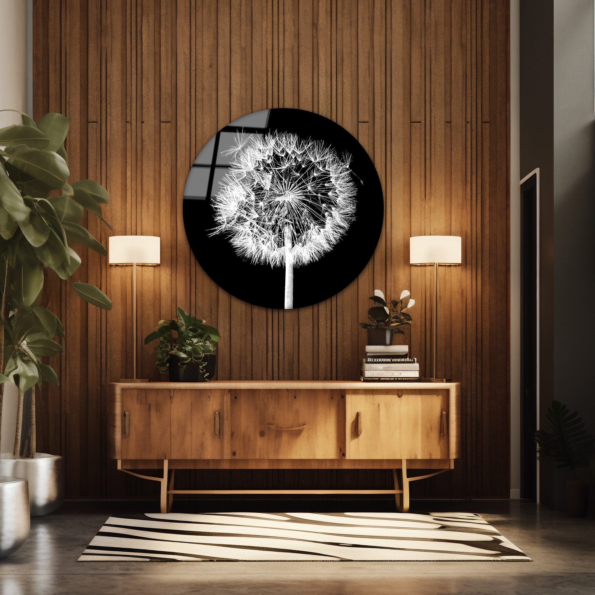 Dandelion Flower | Premium HD Round Wall Art