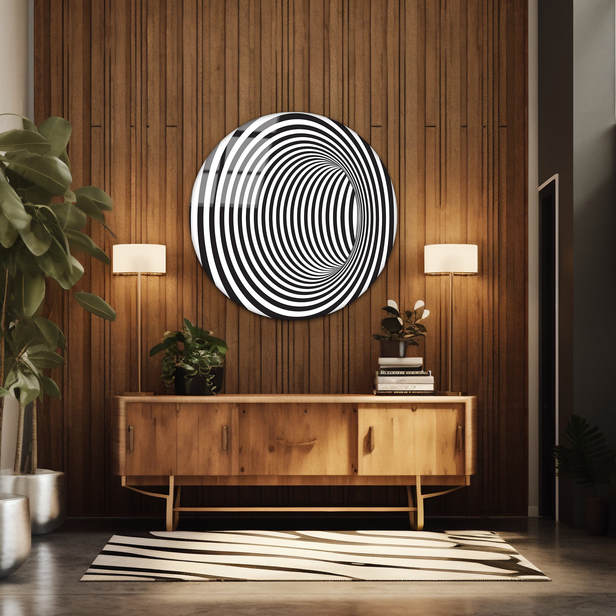 Illusion | Premium HD Round Wall Art