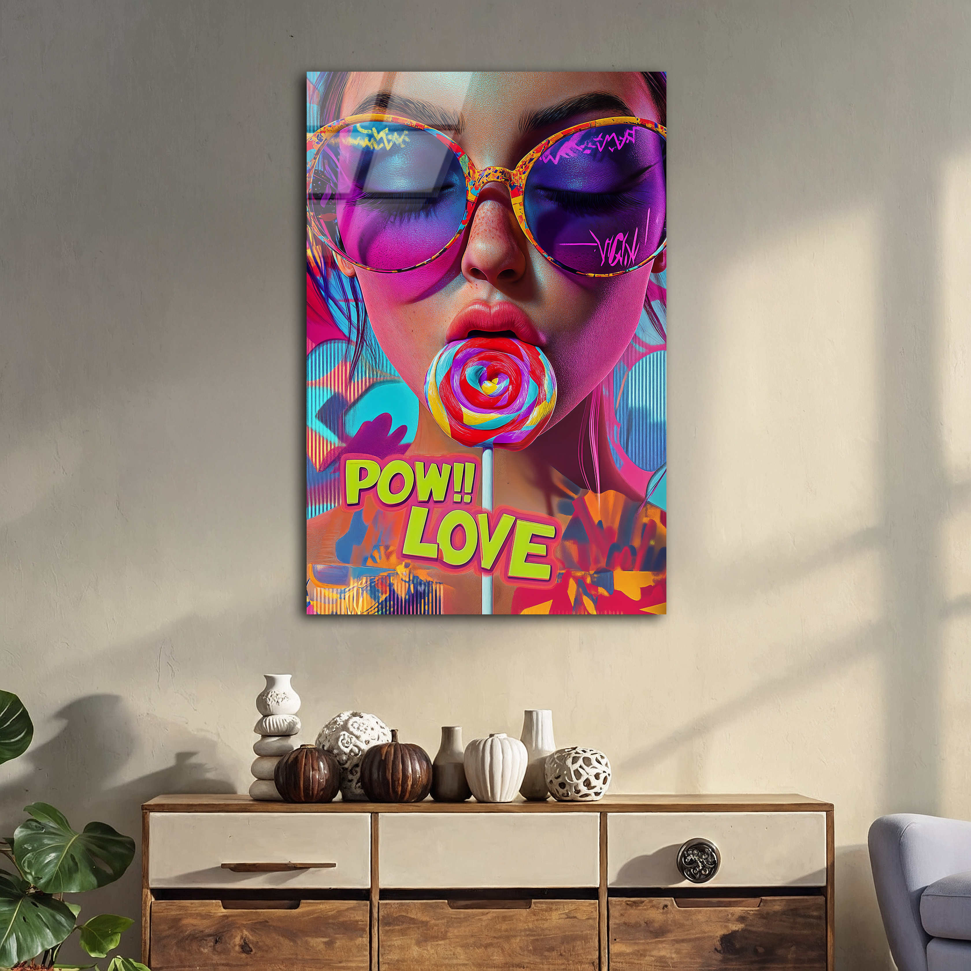 Love Pop Art | Premium HD Metal Wall Art