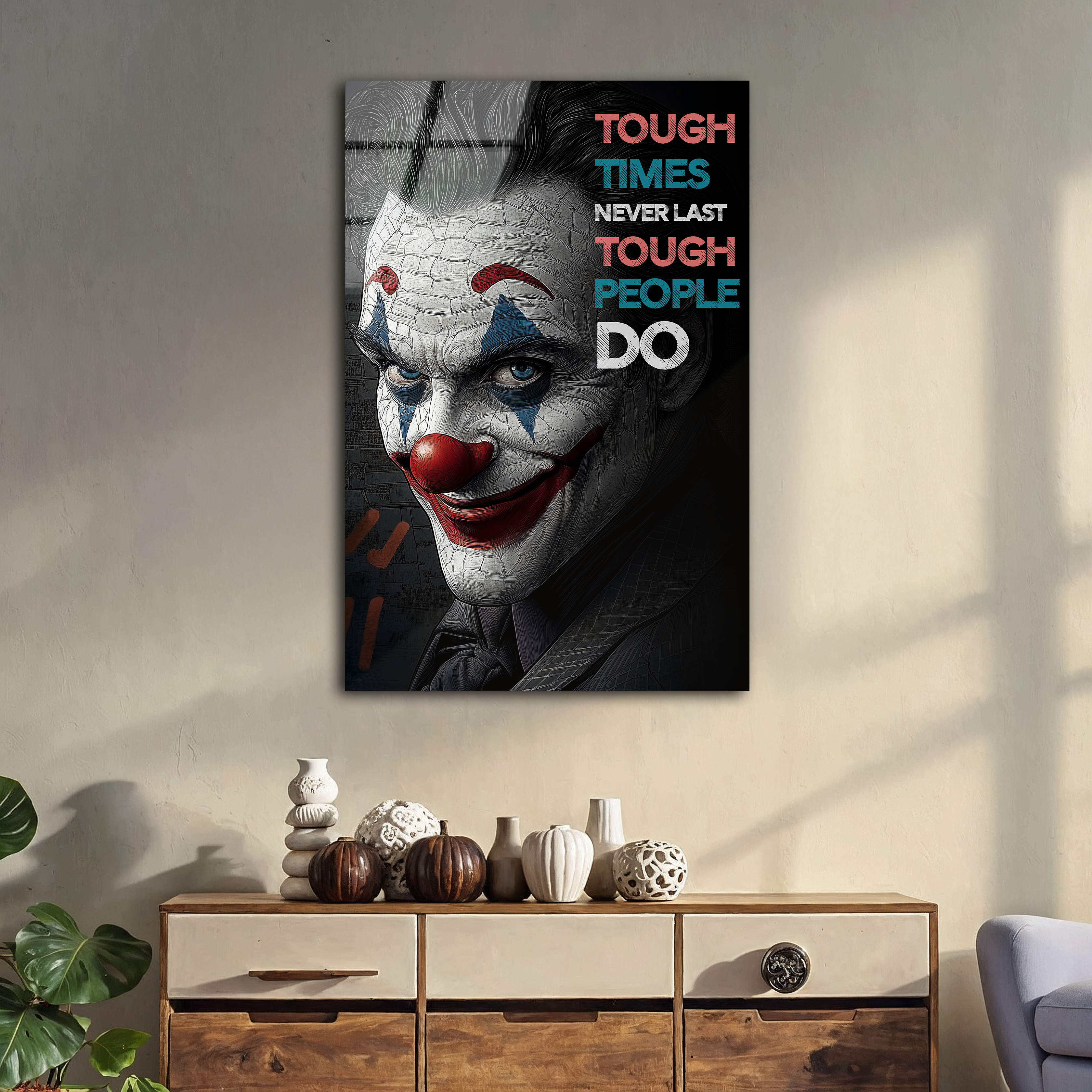 Tough Times Never Last | Premium HD Metal Wall Art