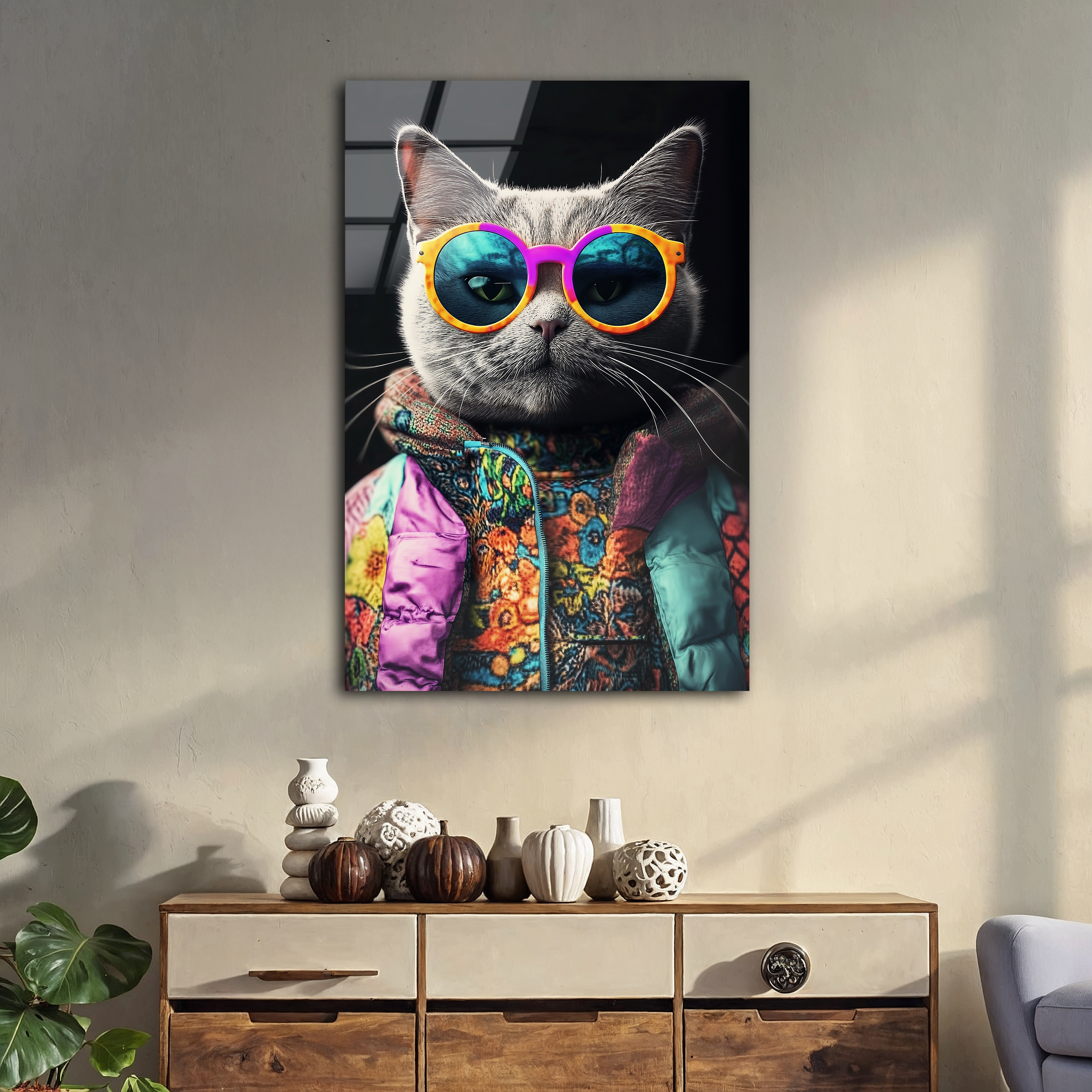 Cool Cat | Premium HD Metal Wall Art