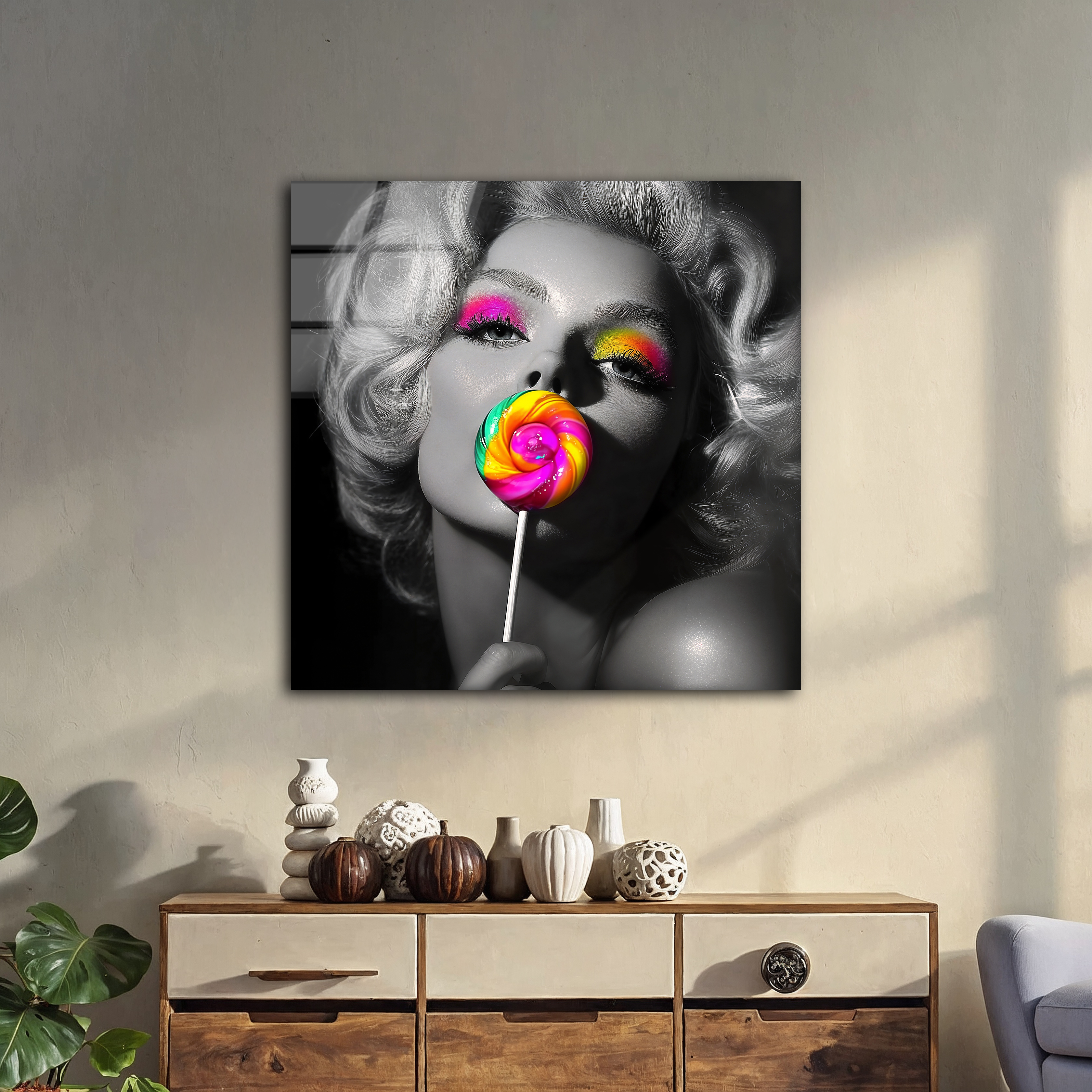 Marilyn Monroe in Colors | Premium HD Metal Wall Art
