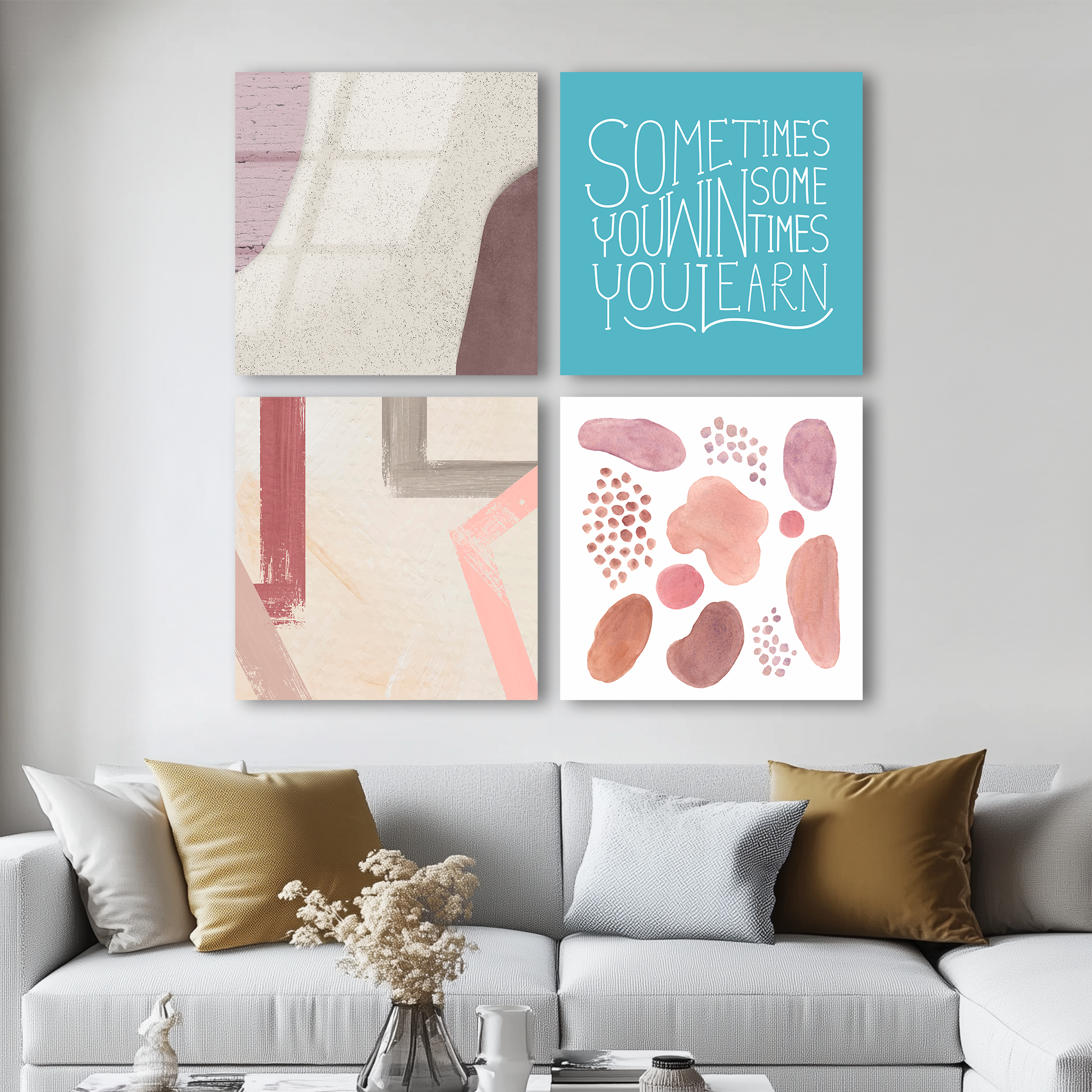 Mega Size Sometimes Quadro | Premium HD Metal Wall Art