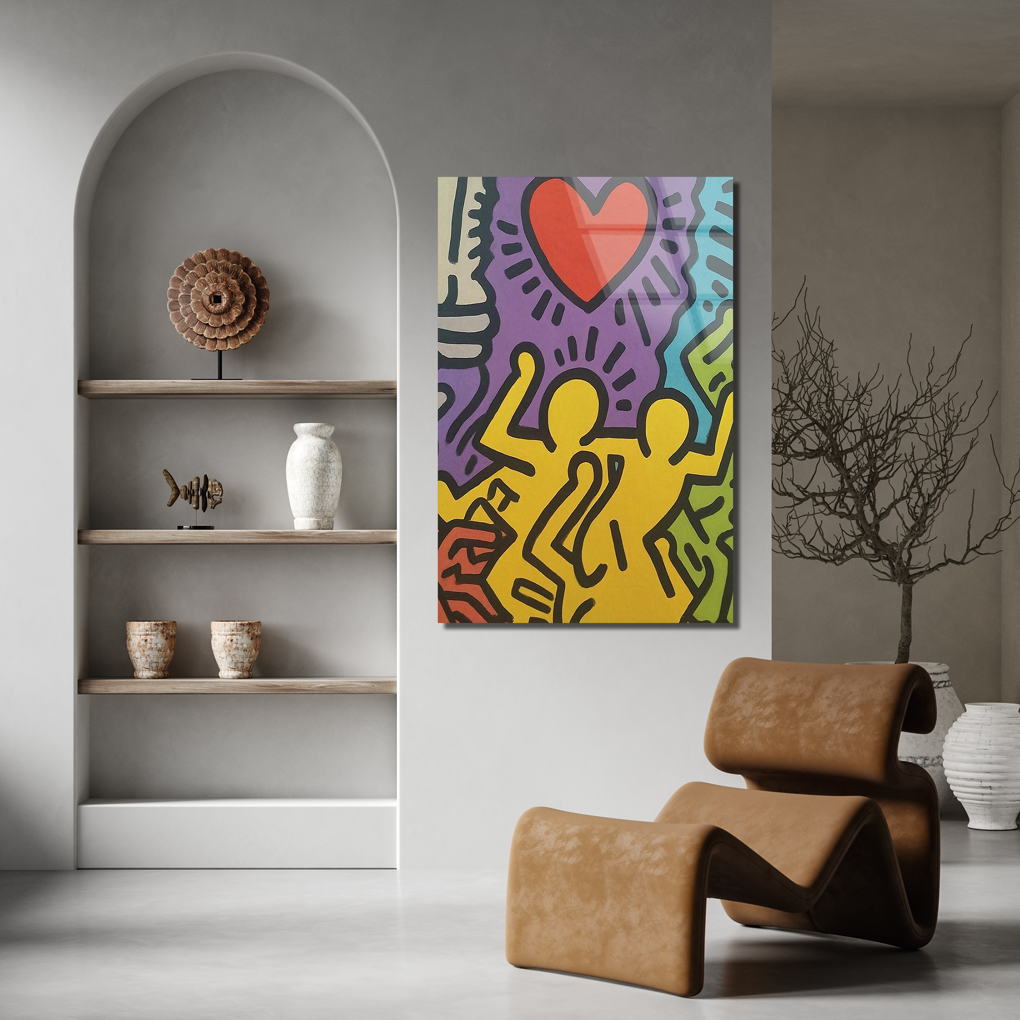 Keith Haring’s Colorful Pop Art | Premium HD Metal Wall Art