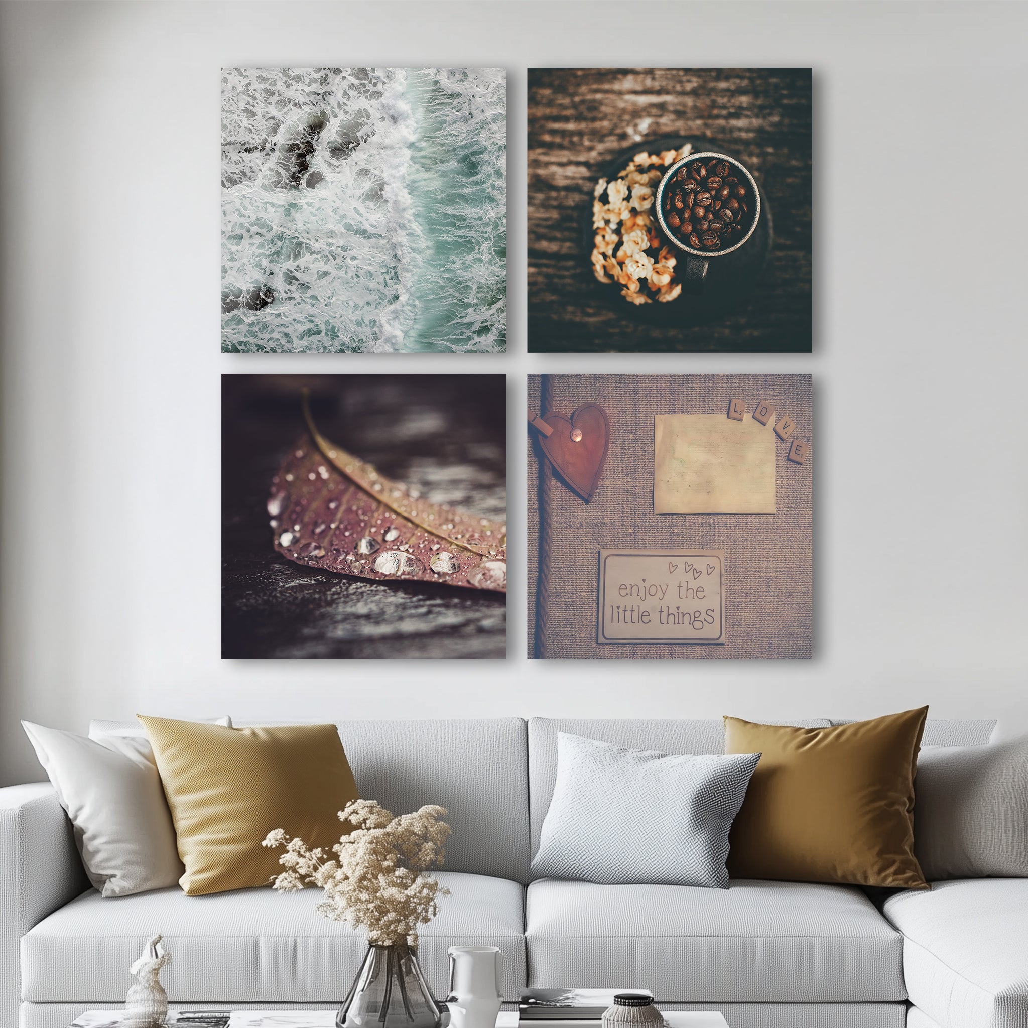 Mega Size Charming Little Things Quatro | Premium HD Metal Wall Art