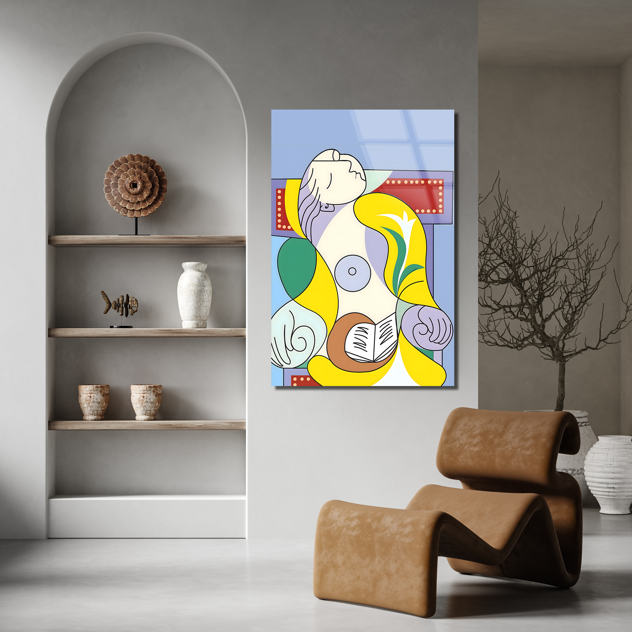 Lecture by Pablo Picasso | Premium HD Metal Wall Art
