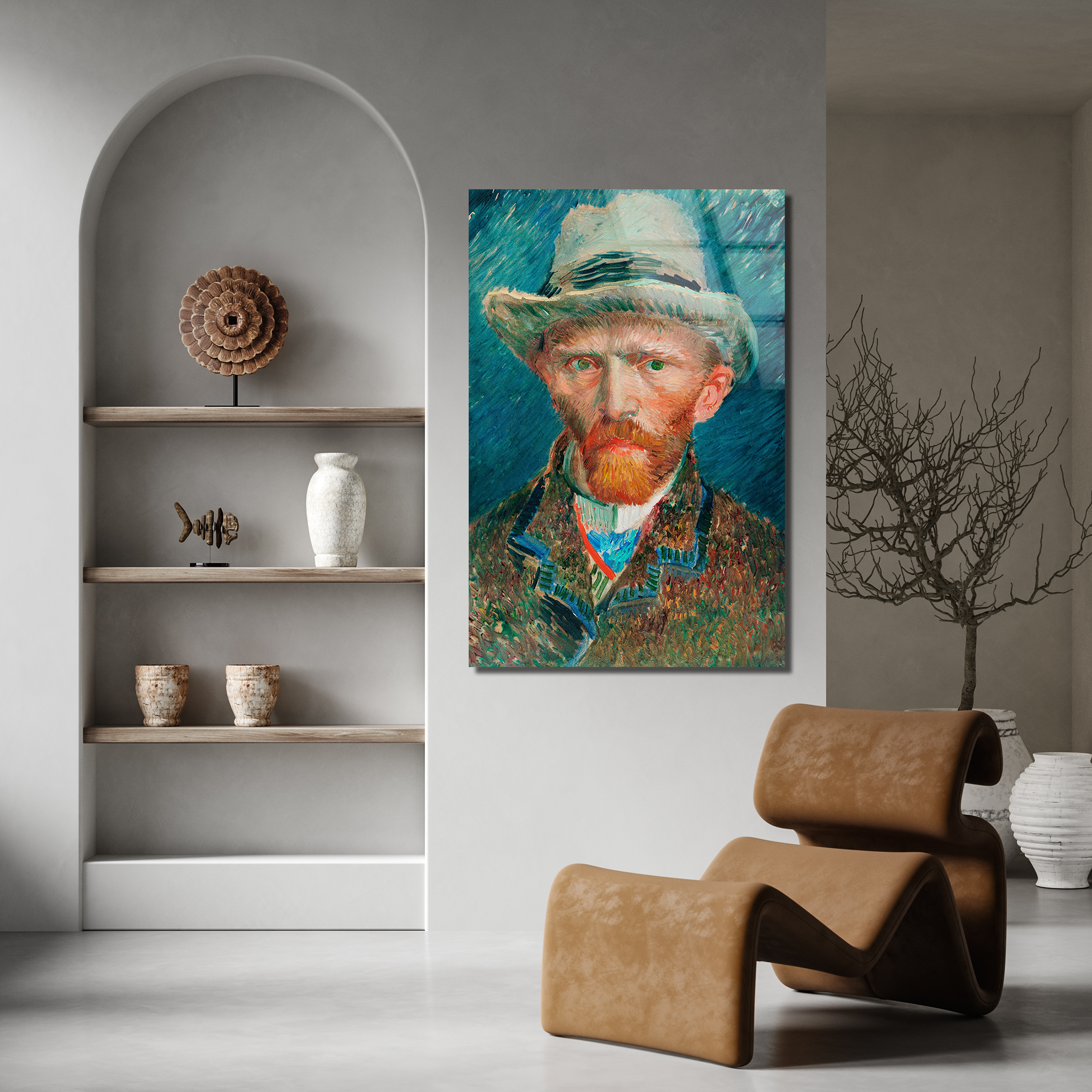 Self-Portrait by Vincent van Gogh | Premium HD Metal Wall Art