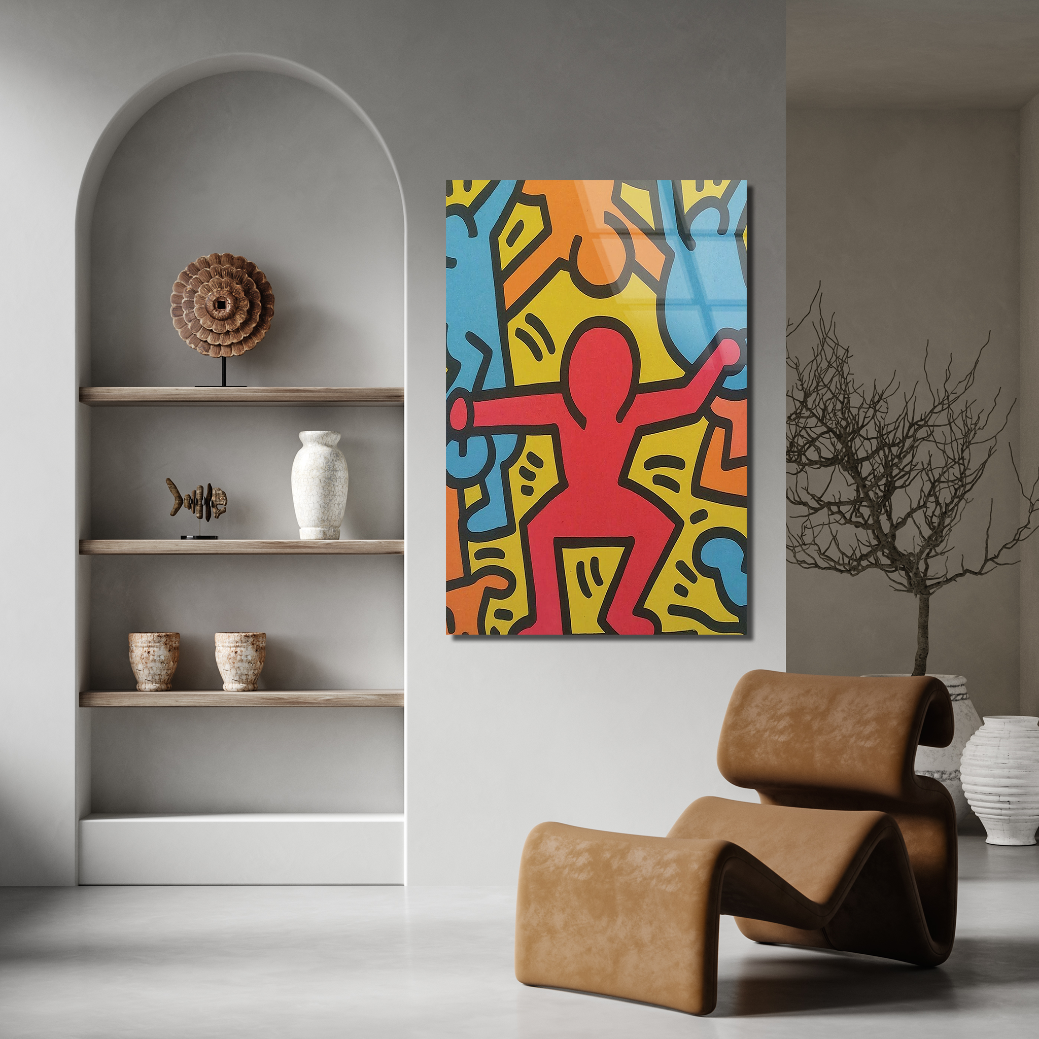 Keith Haring Colorful | Premium HD Metal Wall Art