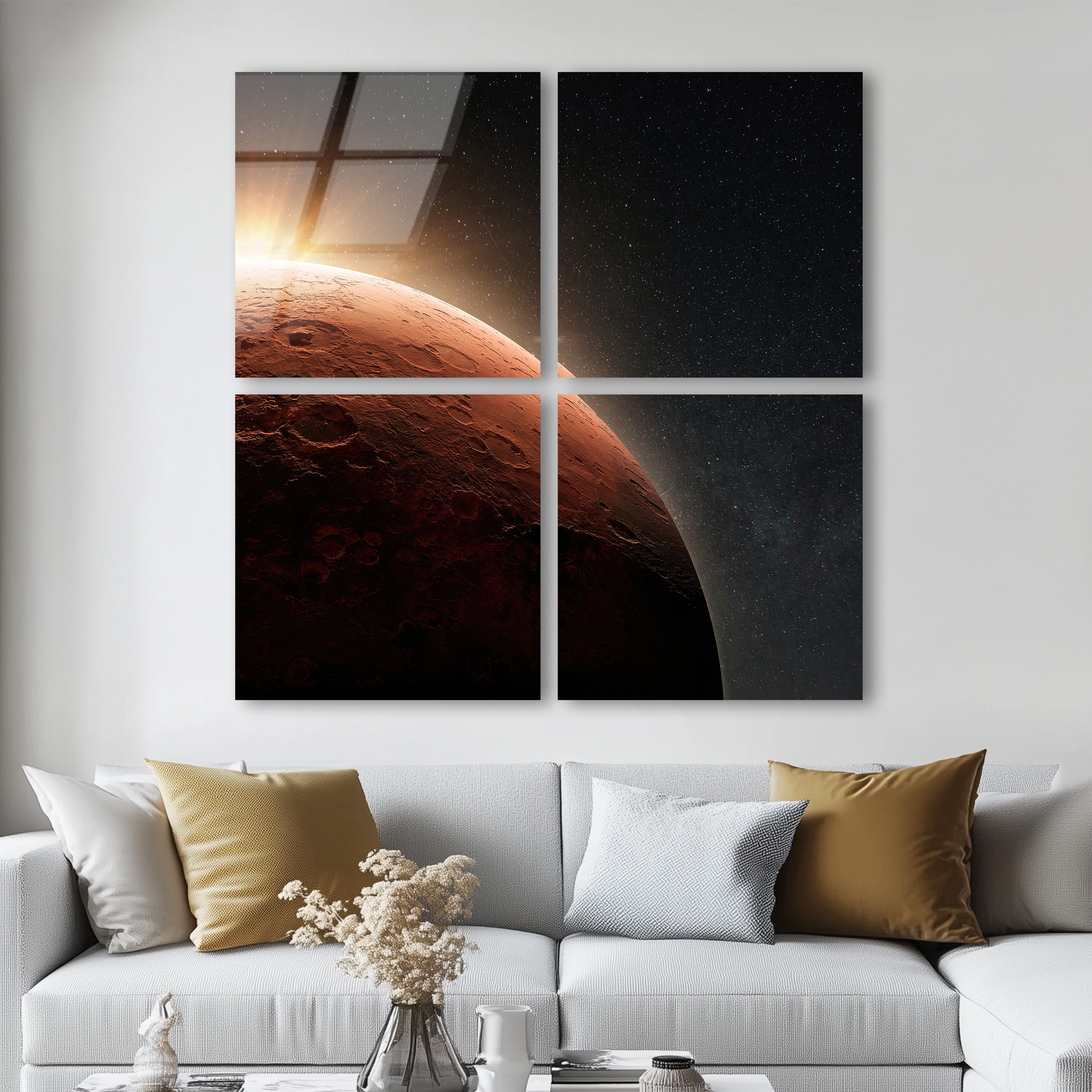 Mega Size Mars Quatro | Premium HD Metal Wall Art