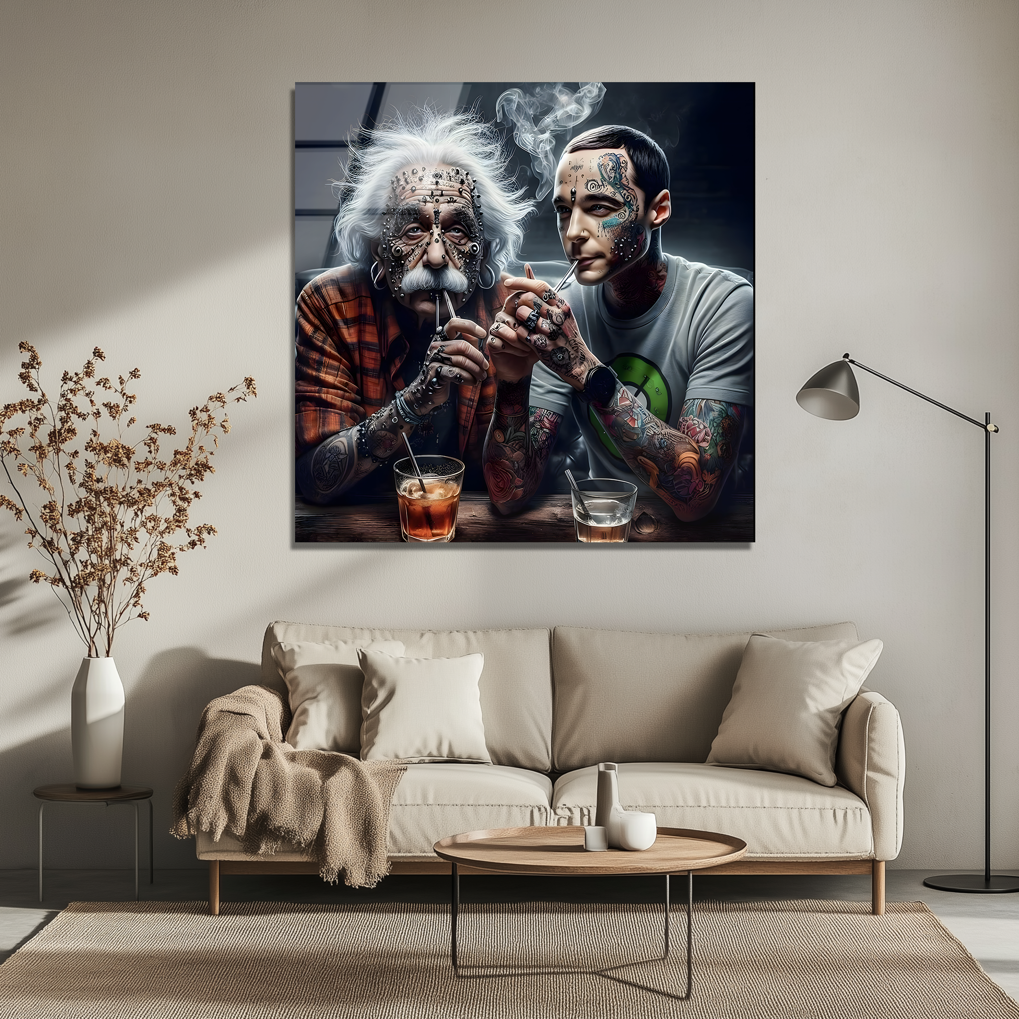 The Genius Duo | Premium HD Metal Wall Art