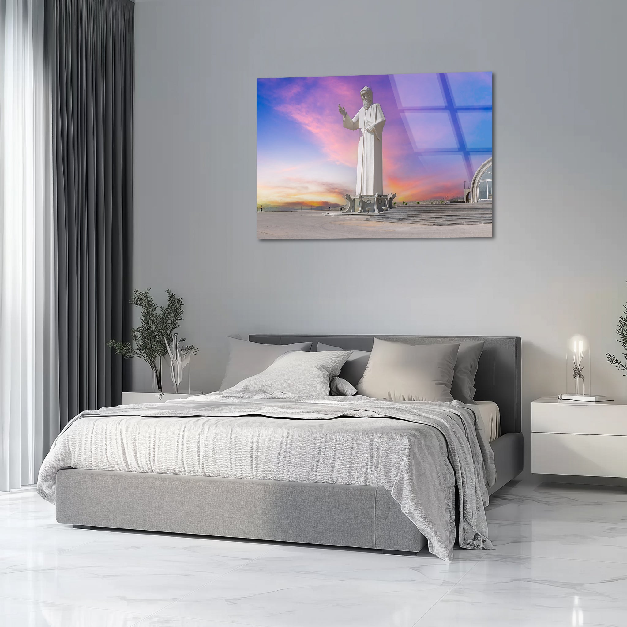 Saint Charbel Faraya | Premium HD Metal Wall Art