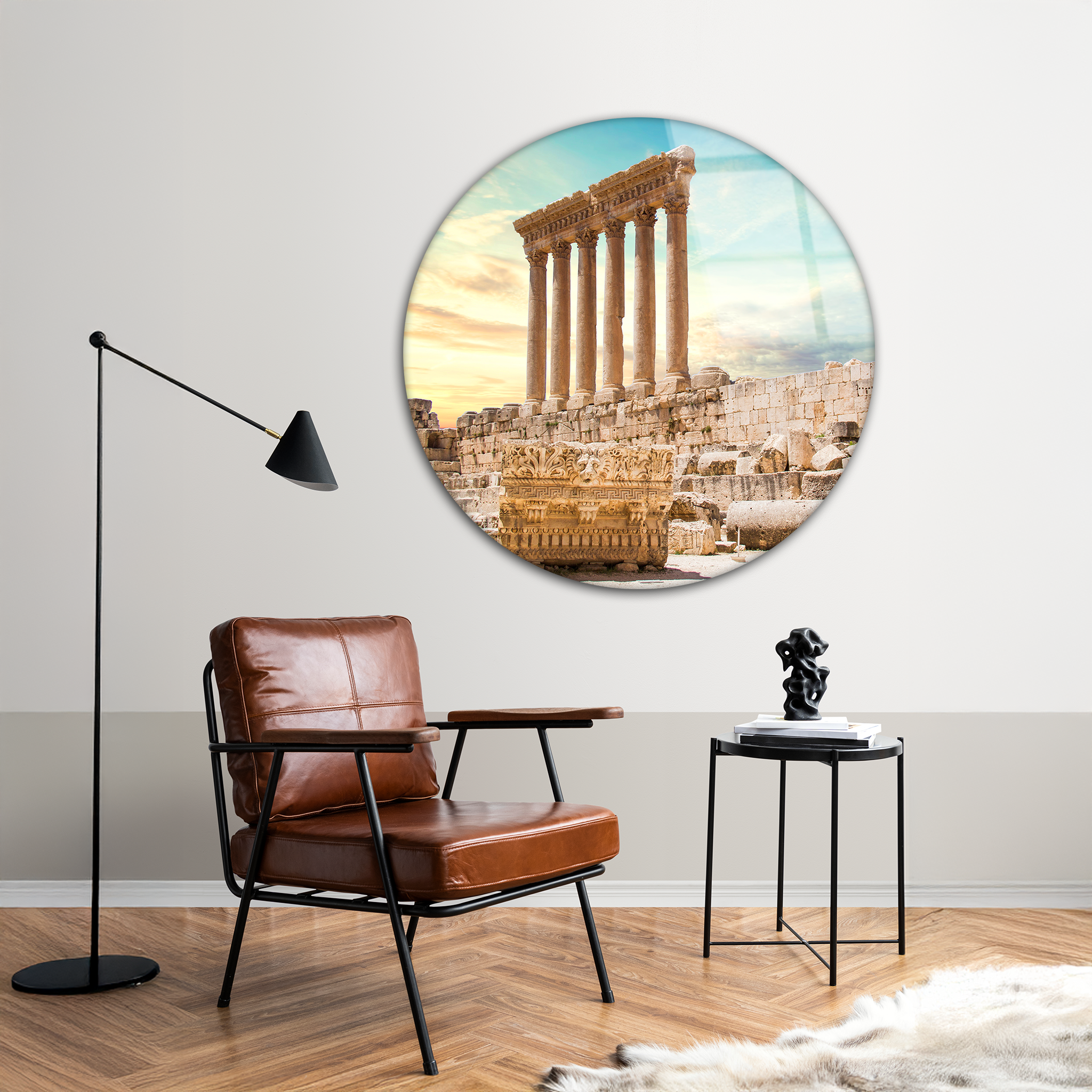 Baalbek | Premium HD Round Wall Art