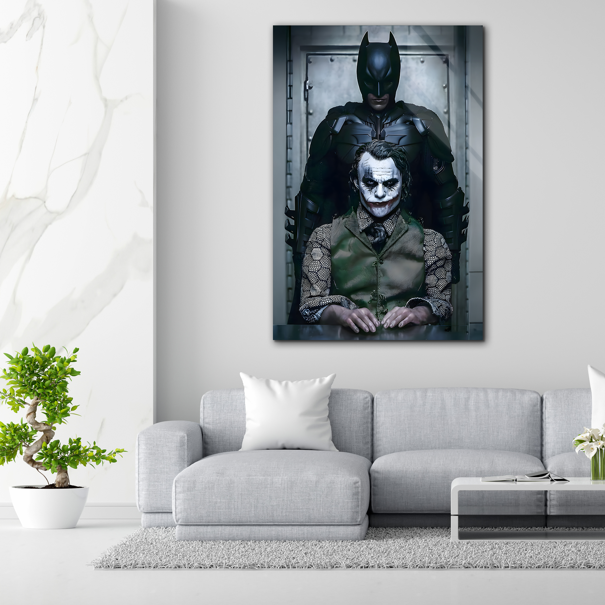 Joker vs. Batman | Premium HD Metal Wall Art