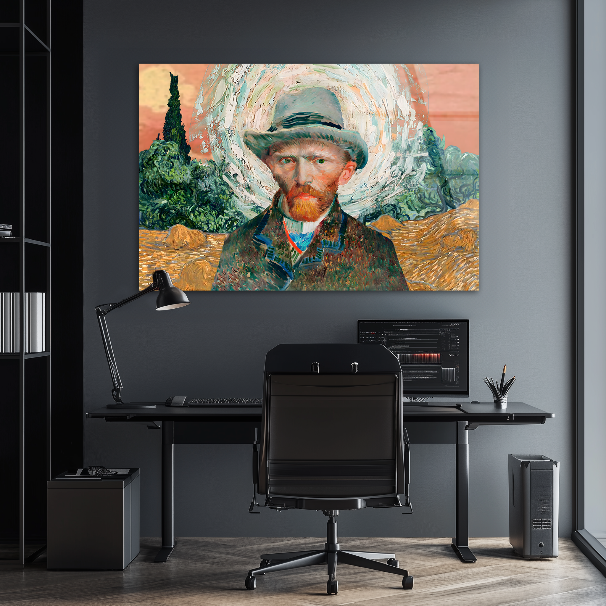 Vibrant Van Gogh Portrait | Premium HD Metal Wall Art