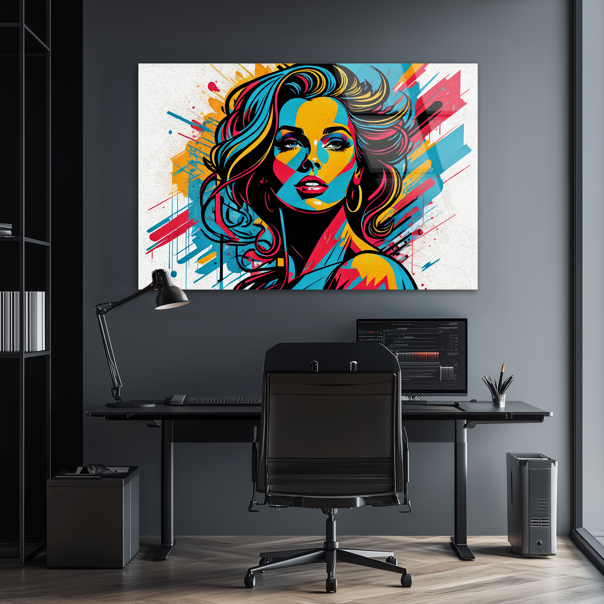 Urban Chic Portrait | Premium HD Metal Wall Art