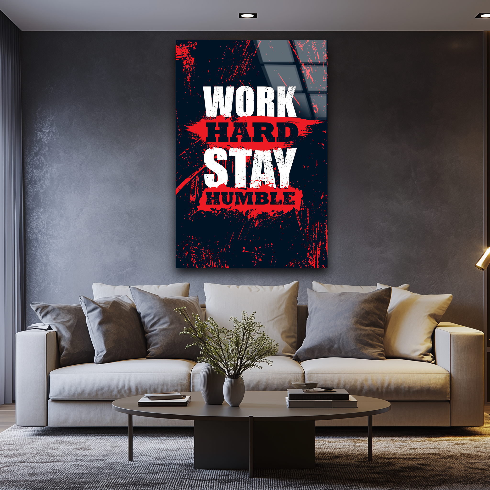 Work Hard Stay Humble | Premium HD Metal Wall Art