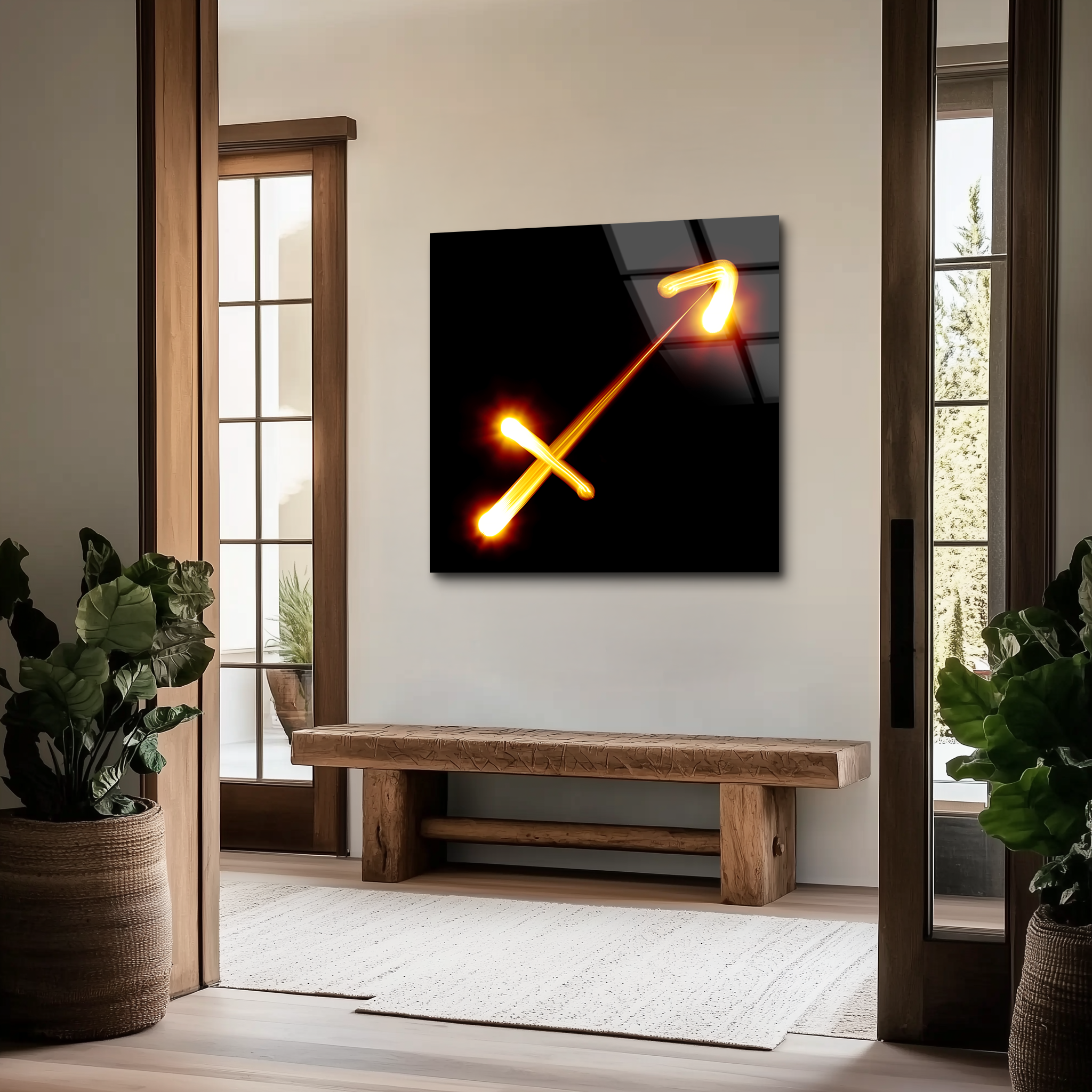 Sagittarius Zodiac Symbol | Premium HD Metal Wall Art
