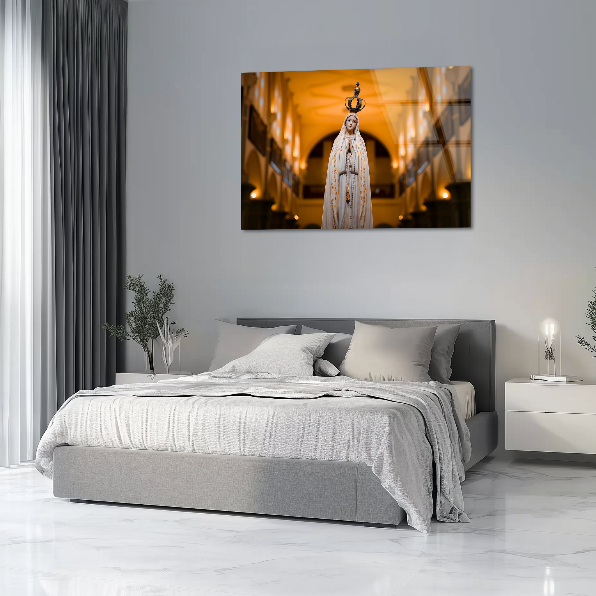 Our Lady of Fatima | Premium HD Metal Wall Art