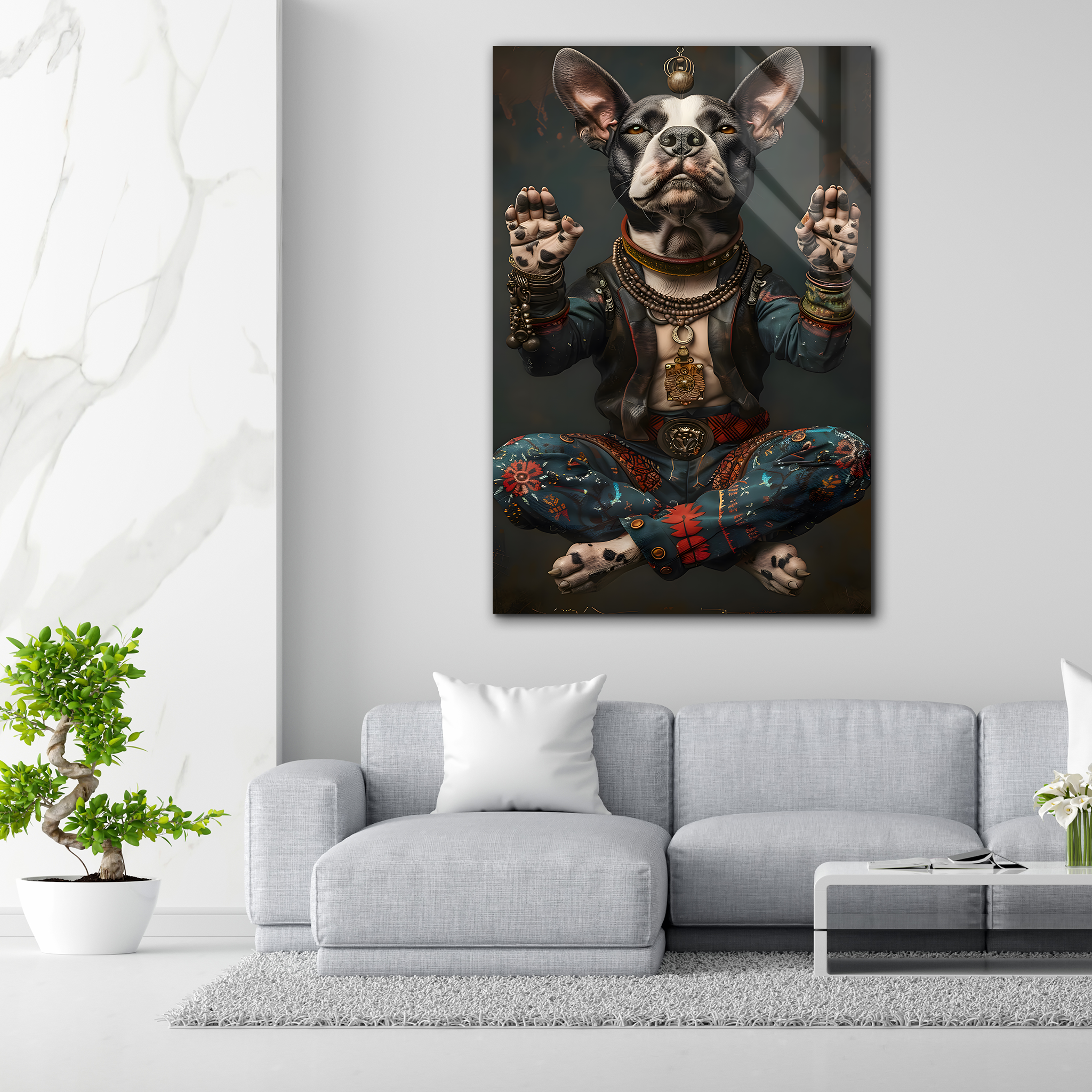 The Zen Dog | Premium HD Metal Wall Art
