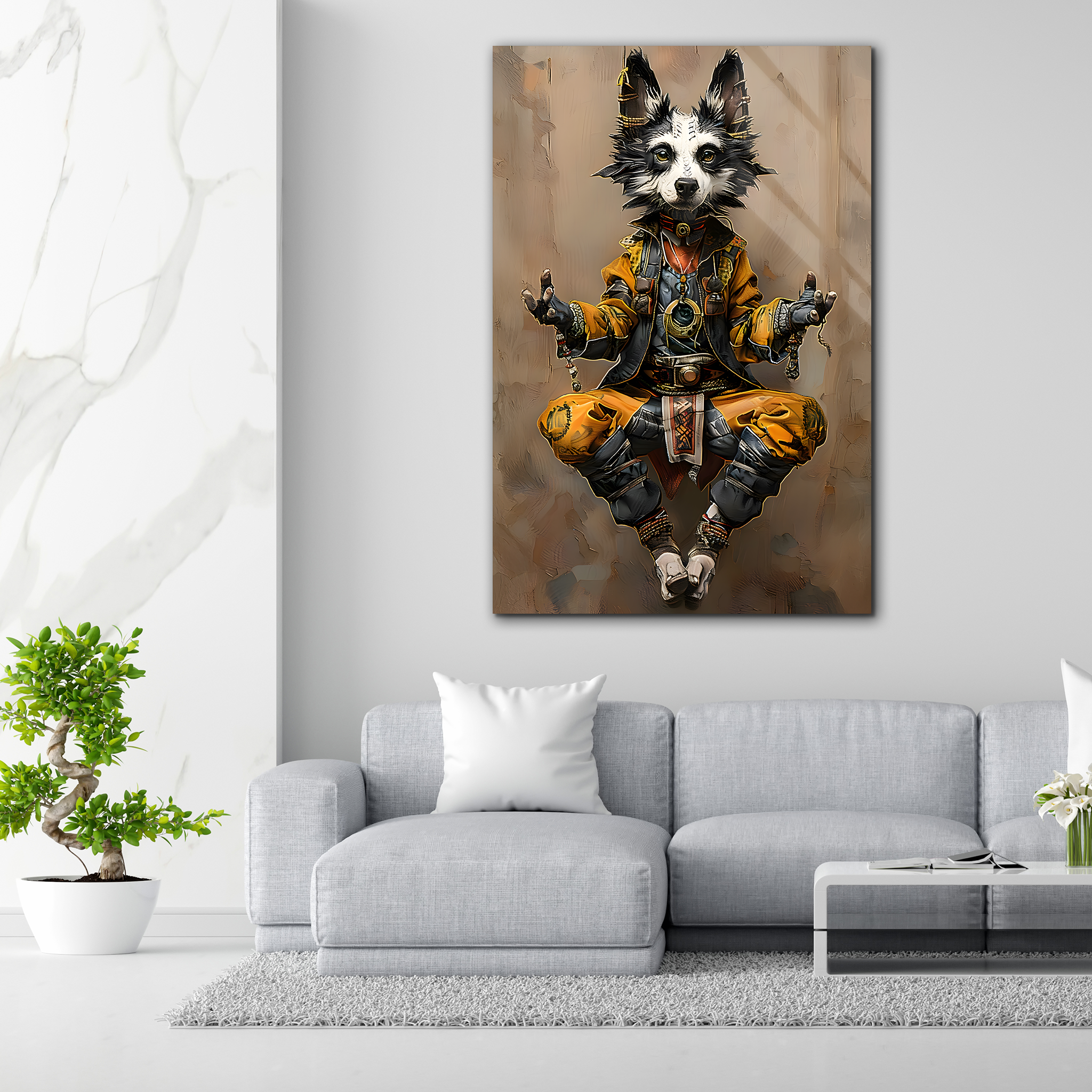 The Zen Wolf | Premium HD Metal Wall Art