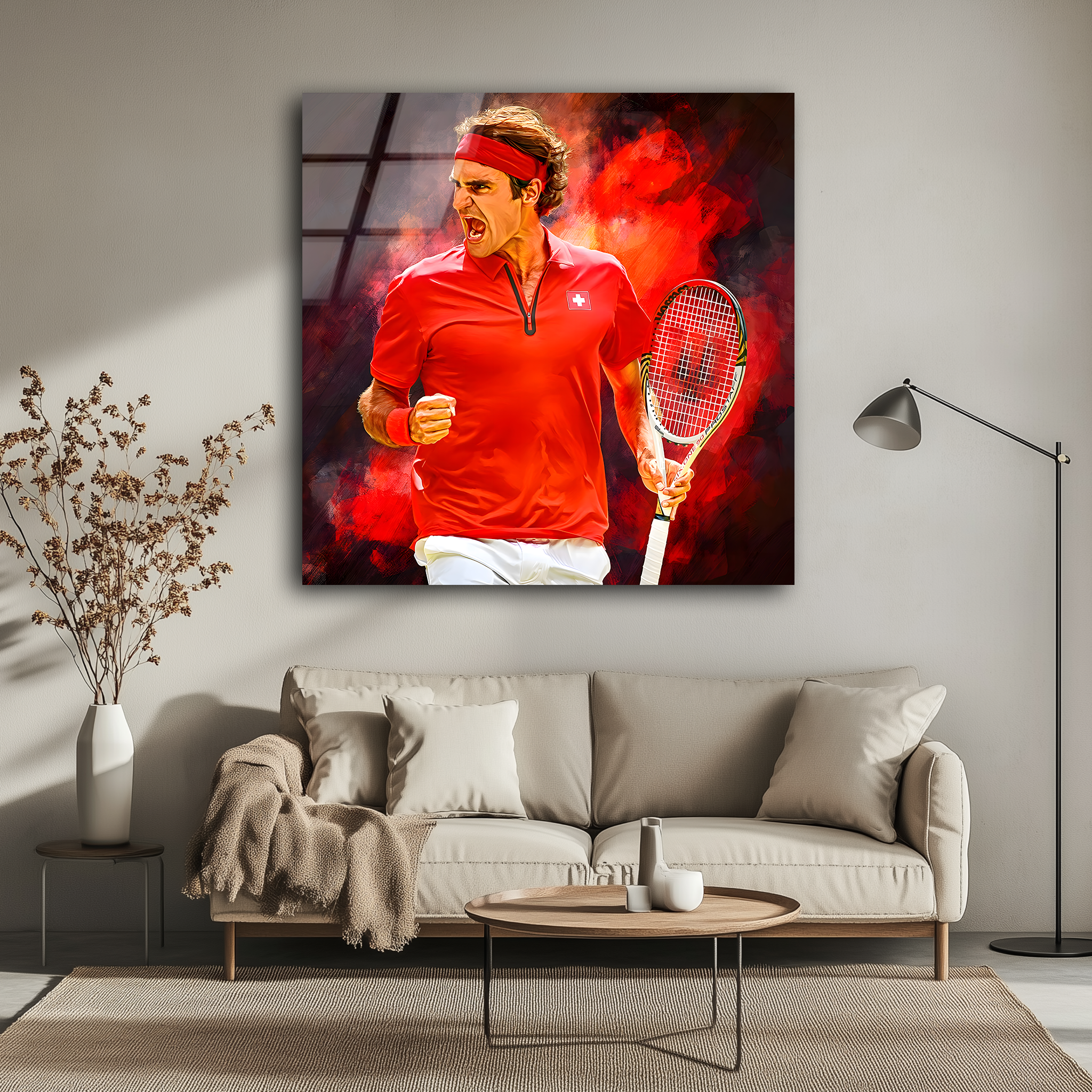 Roger Federer: The Maestro | Premium HD Metal Wall Art