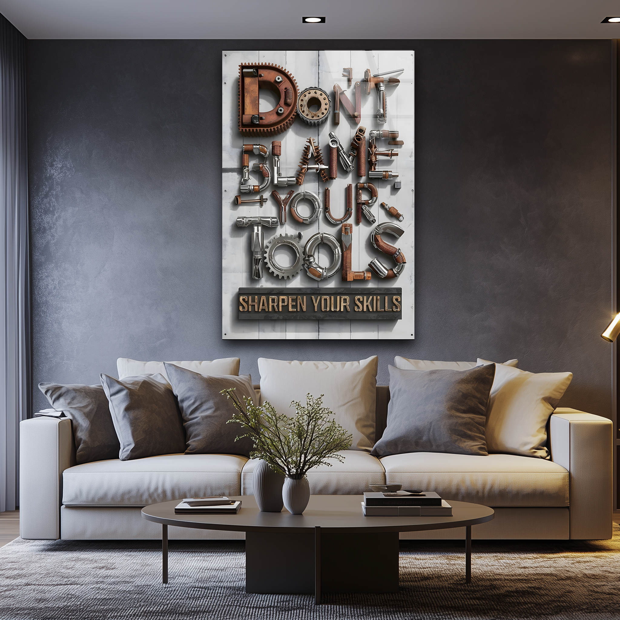 Sharpen Your Skills | Premium HD Metal Wall Art