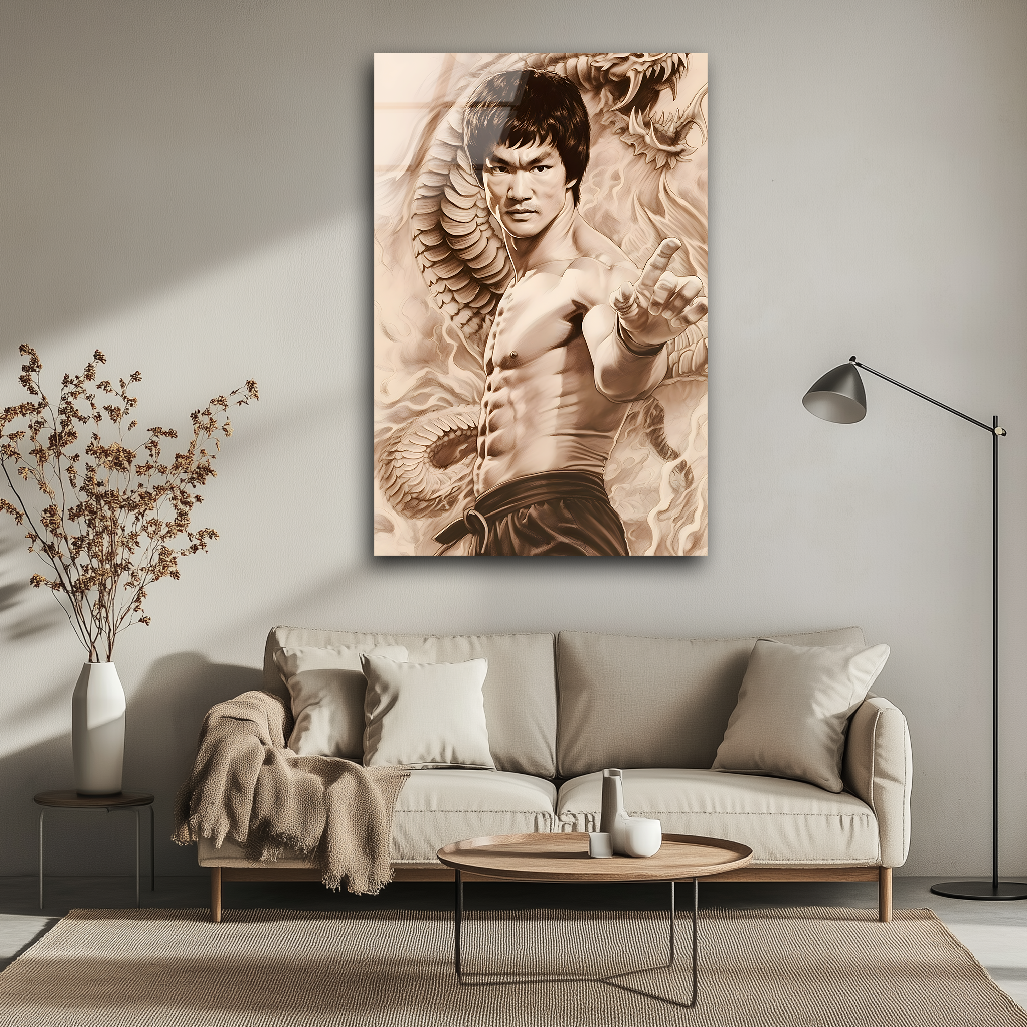 Bruce Lee | Premium HD Metal Wall Art