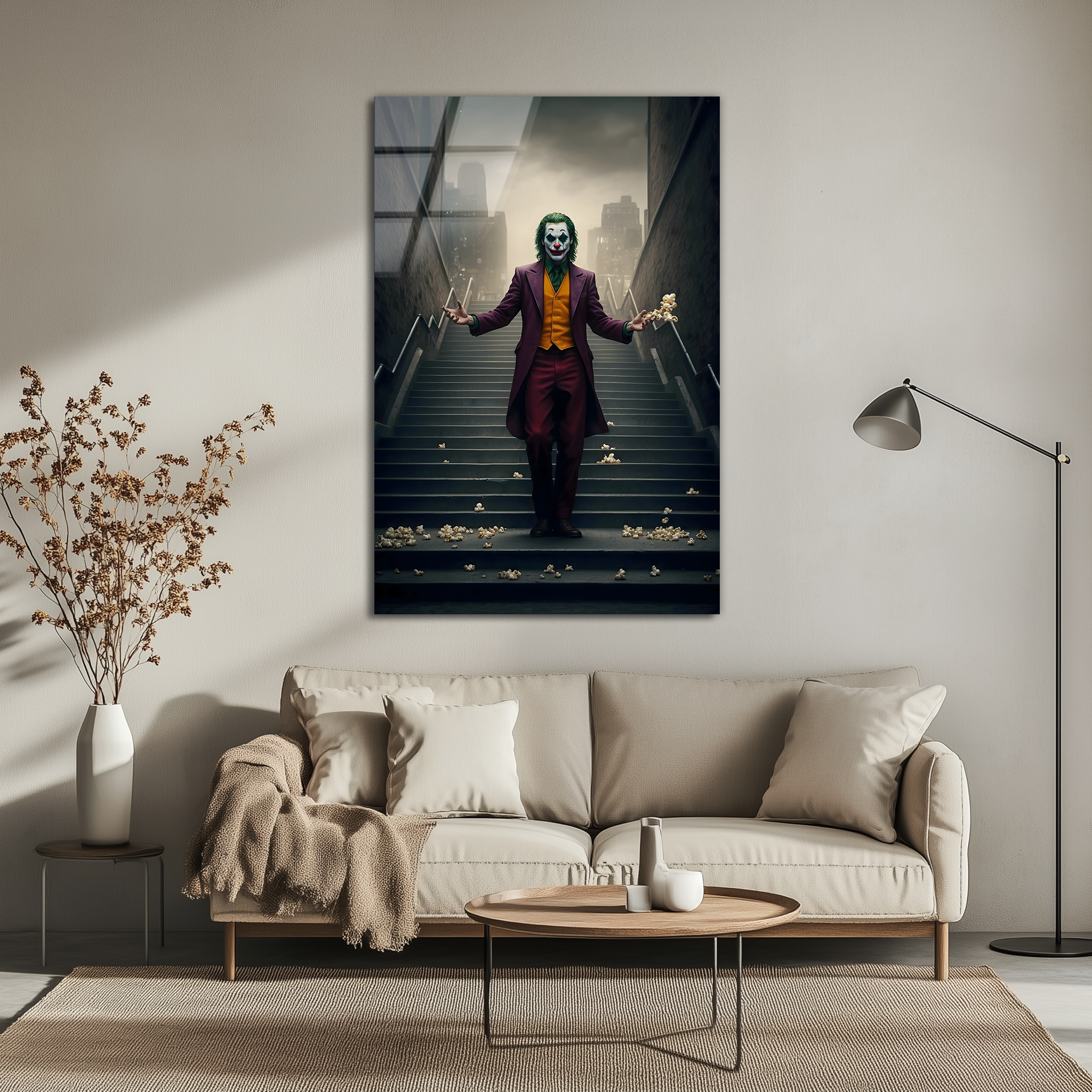 Joker Movie Scene | Premium HD Metal Wall Art