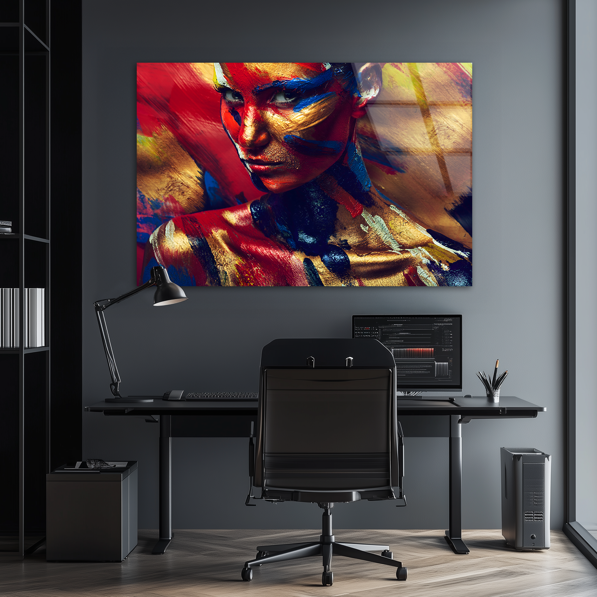 Vivid Painted Beauty | Premium HD Metal Wall Art