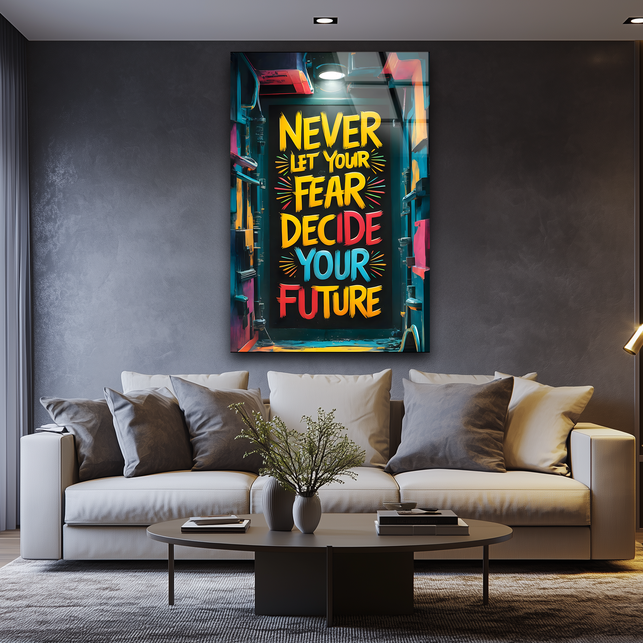No Fear | Premium HD Metal Wall Art