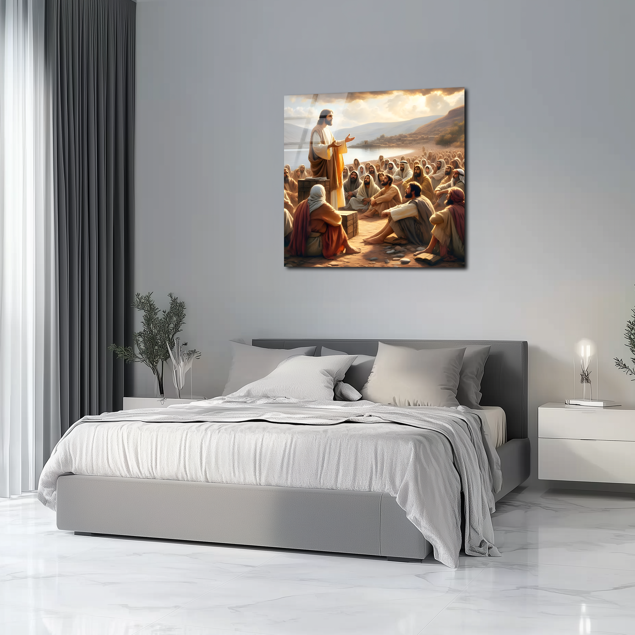 The Sermon on the Mount | Premium HD Metal Wall Art