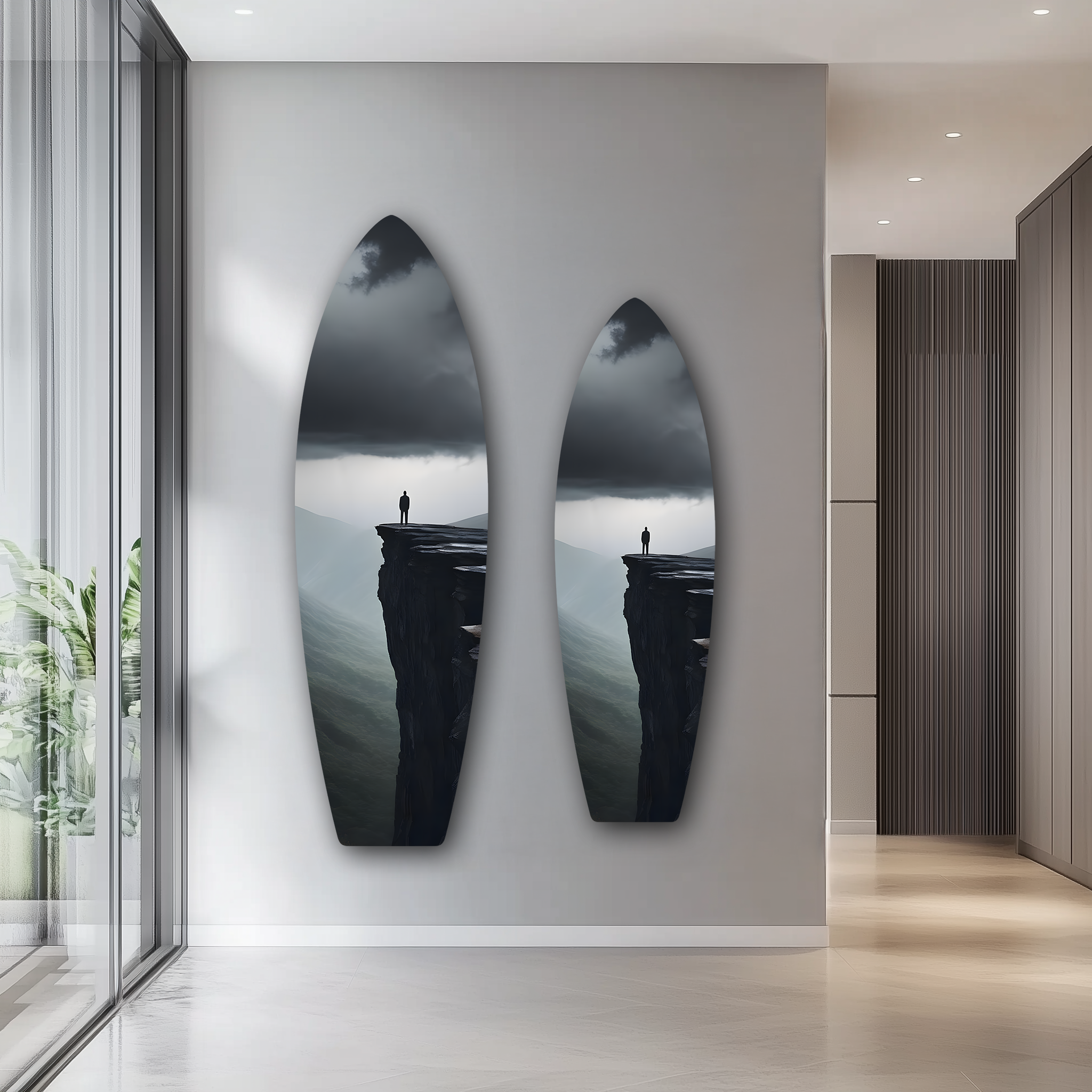 Solitude Surfboard | Premium HD Metal Wall Art