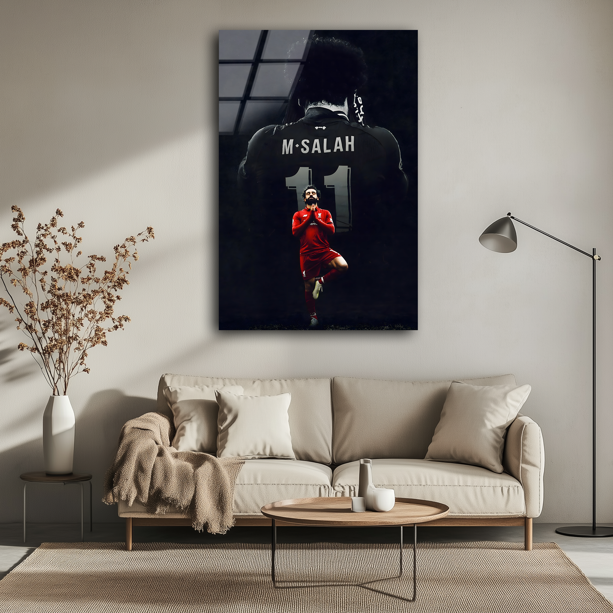 Mohamed Salah: The Egyptian King | Premium HD Metal Wall Art