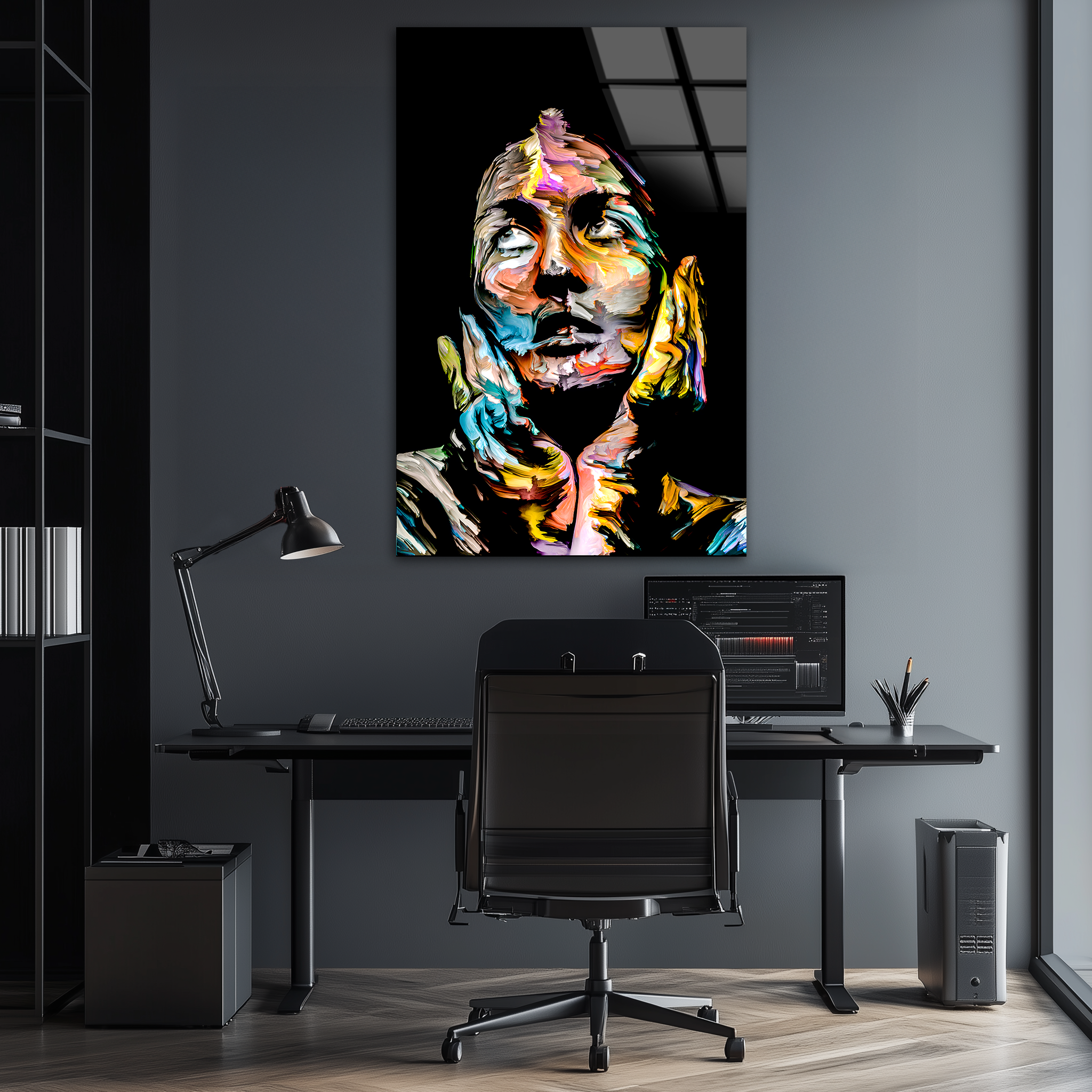 Multicolor Vision Portrait | Premium HD Metal Wall Art