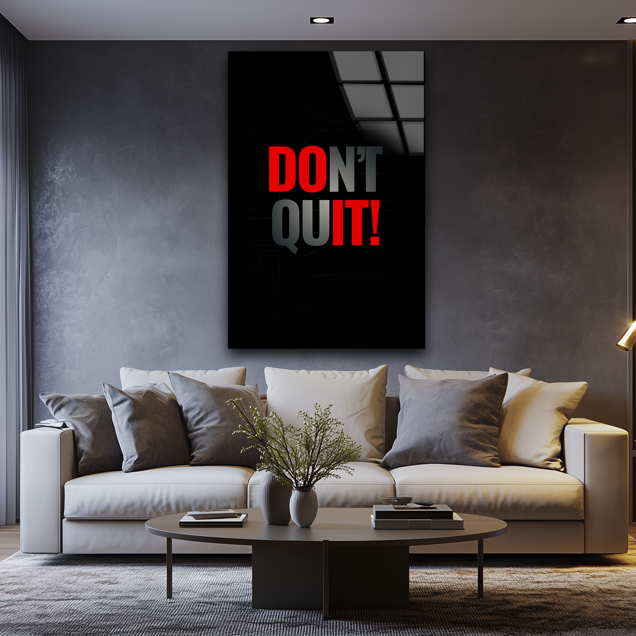 Don't Quit | Premium HD Metal Wall Art