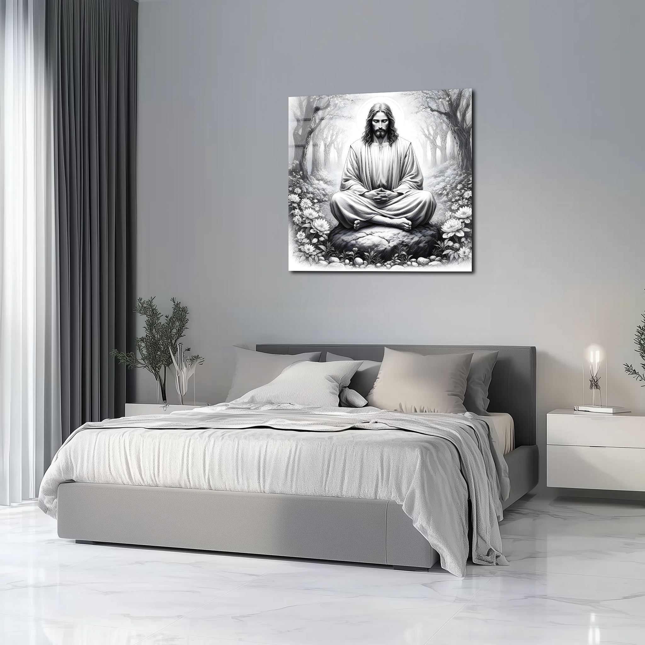 Jesus Christ: My Lord and My God | Premium HD Metal Wall Art