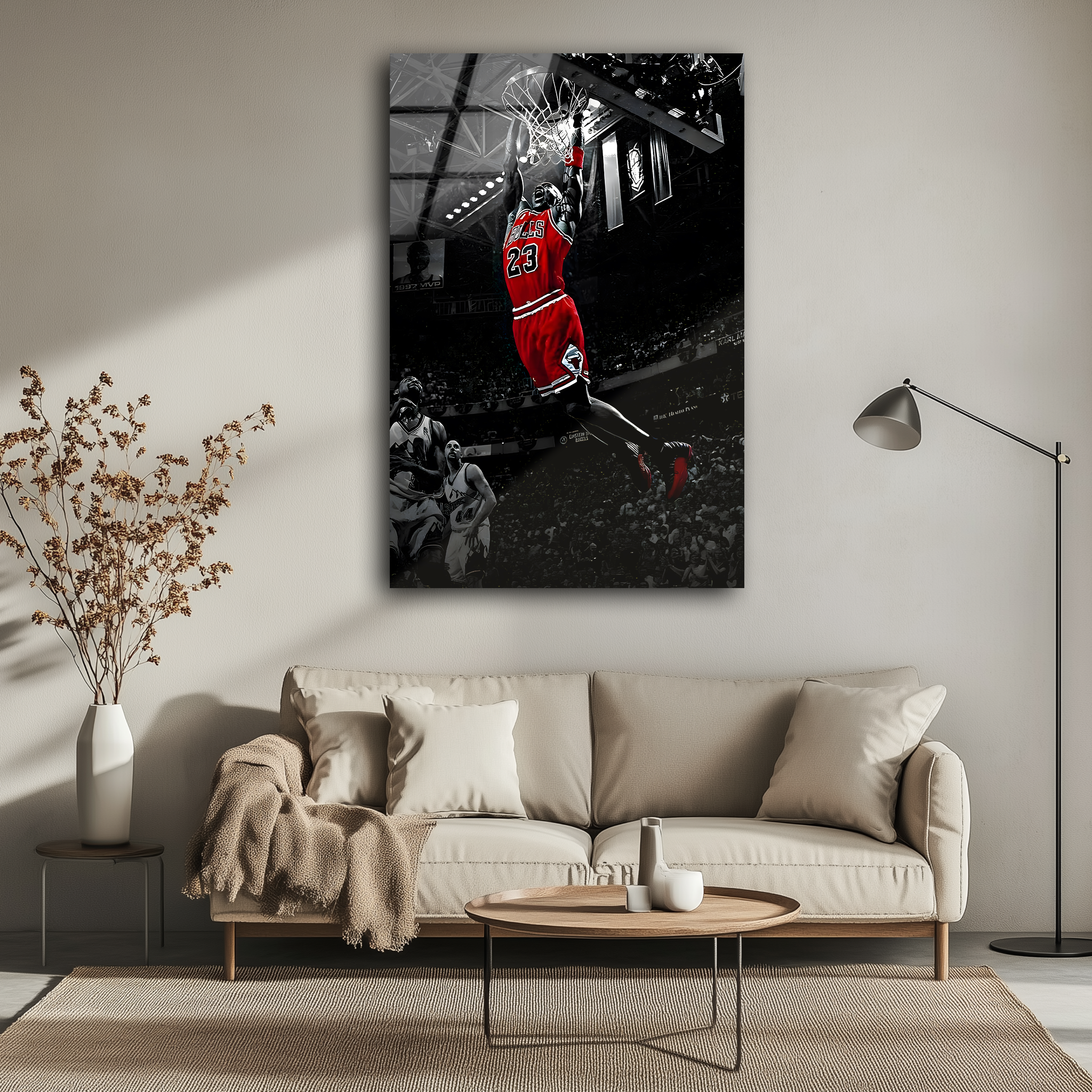 Michael Jordan Dunk | Premium HD Metal Wall Art