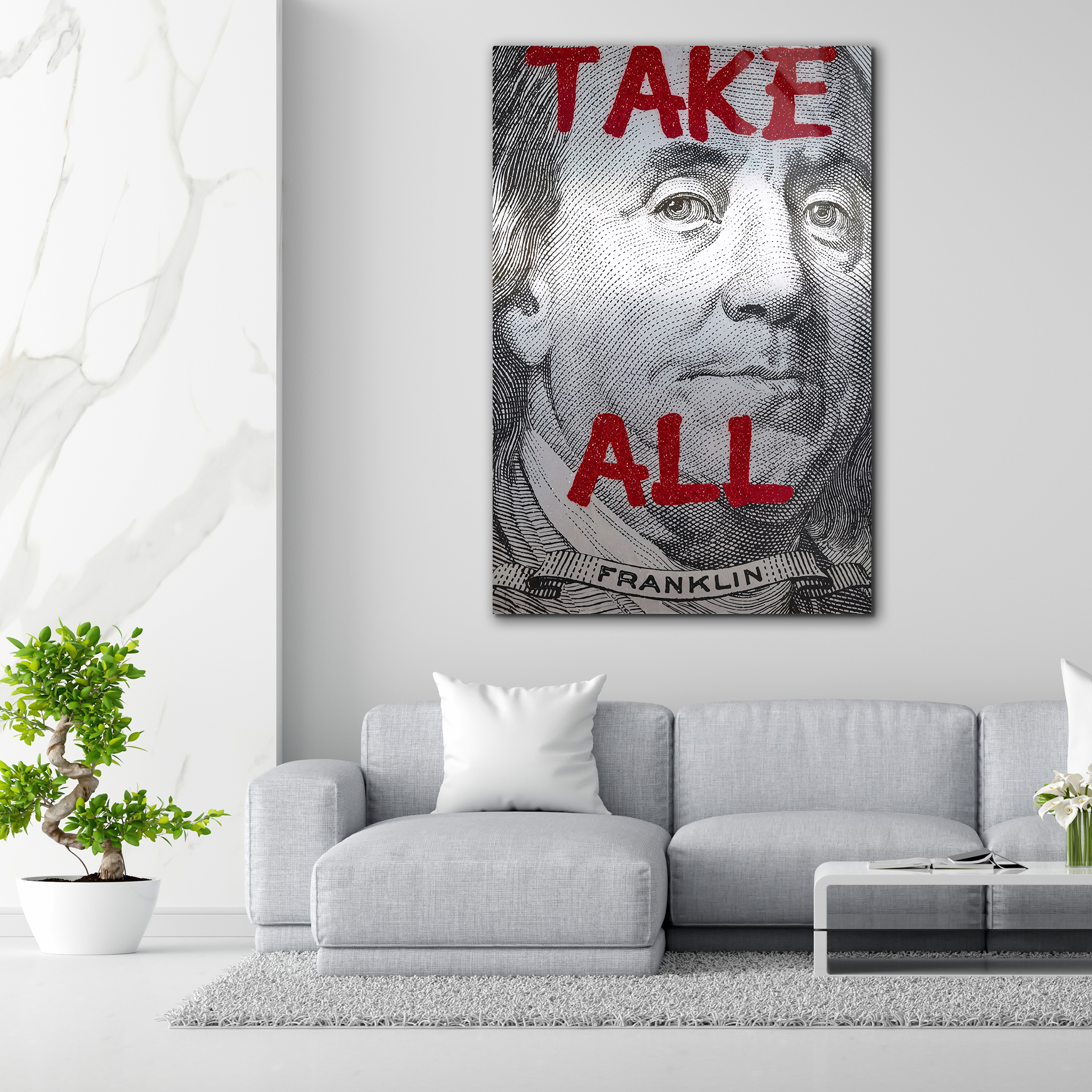 Franklin D. Roosevelt Painting | Premium HD Metal Wall Art