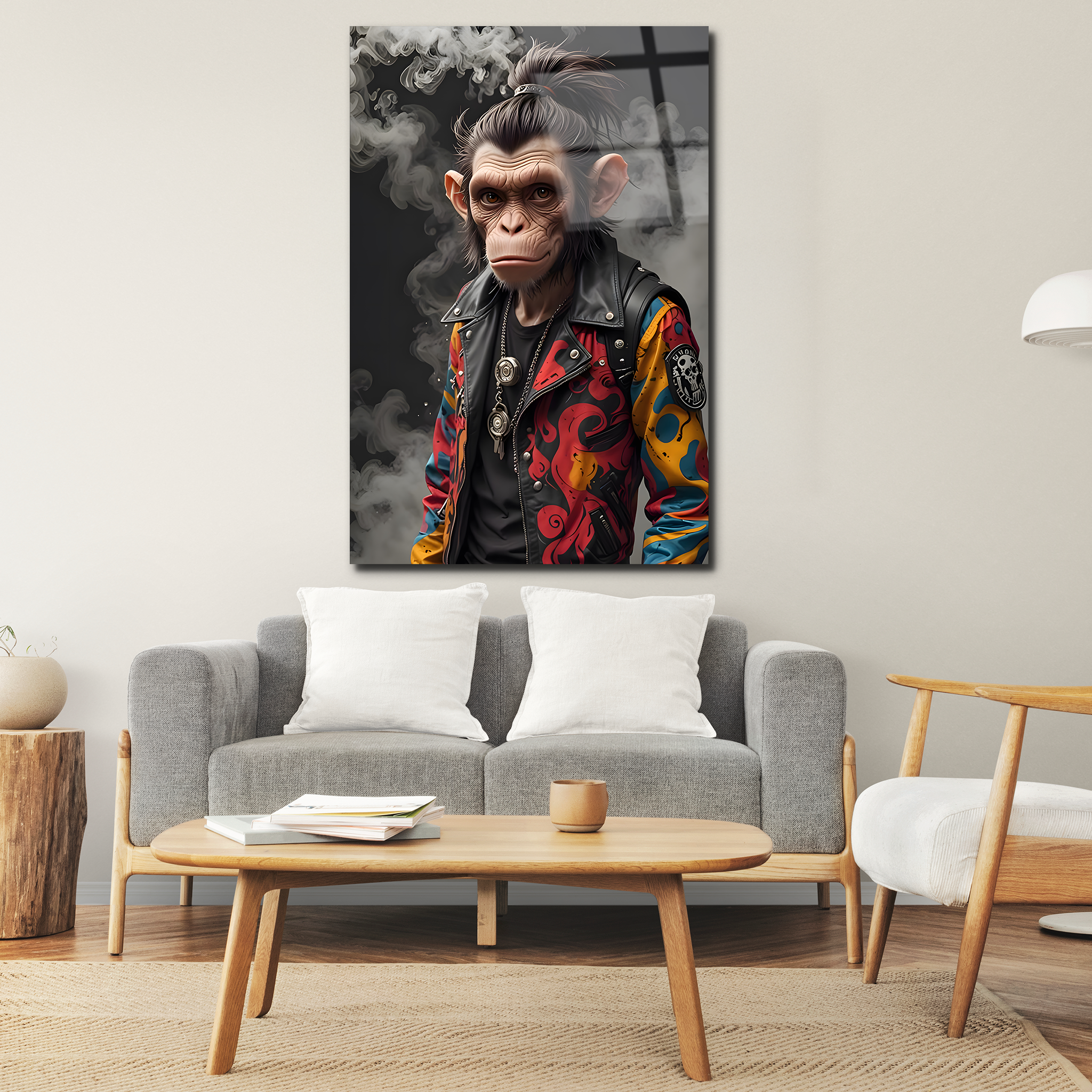 Cool Monkey Vibes | Premium HD Metal Wall Art